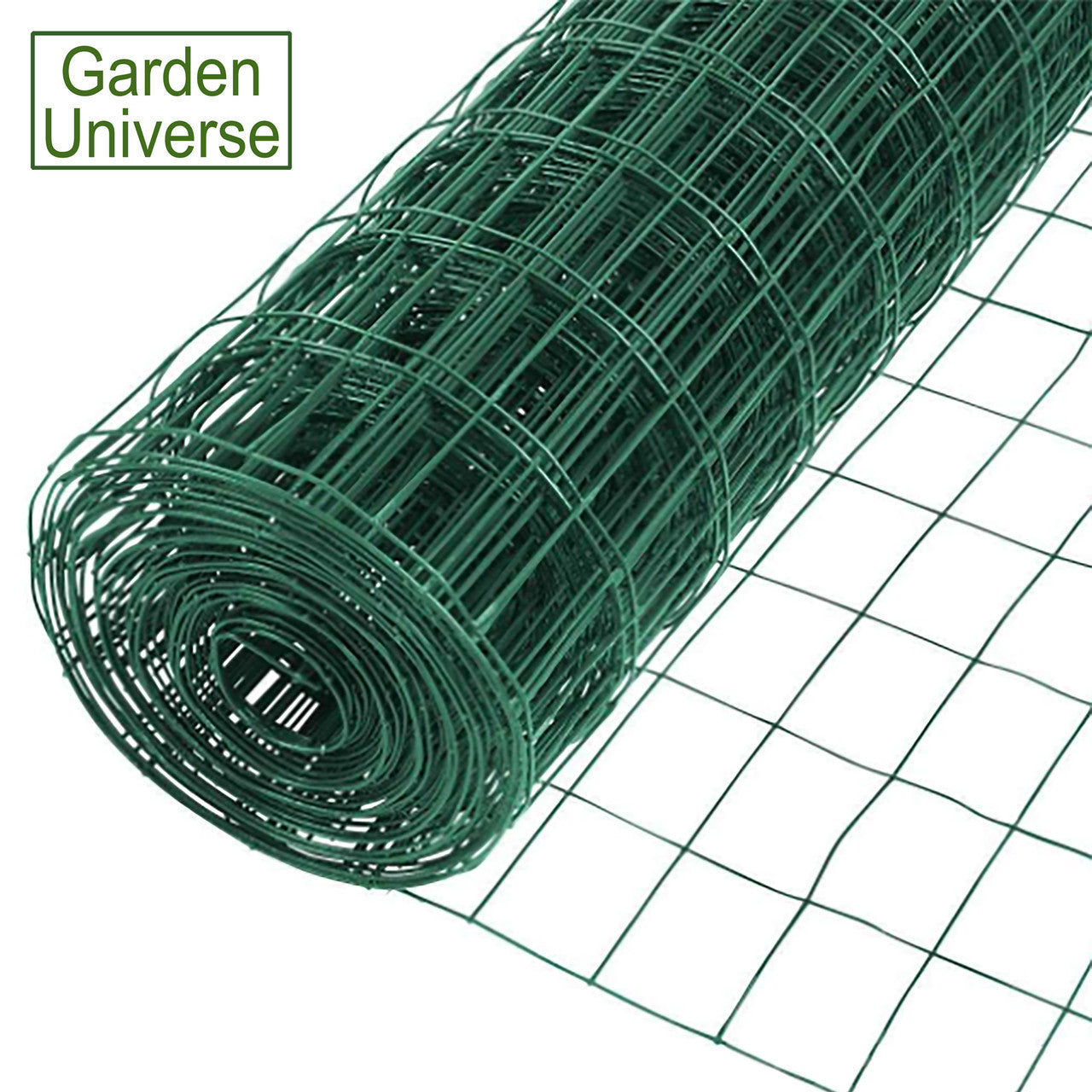 PVC Coated Wire Green W 100cm x L 10m Fence Mesh Fencing W02-5