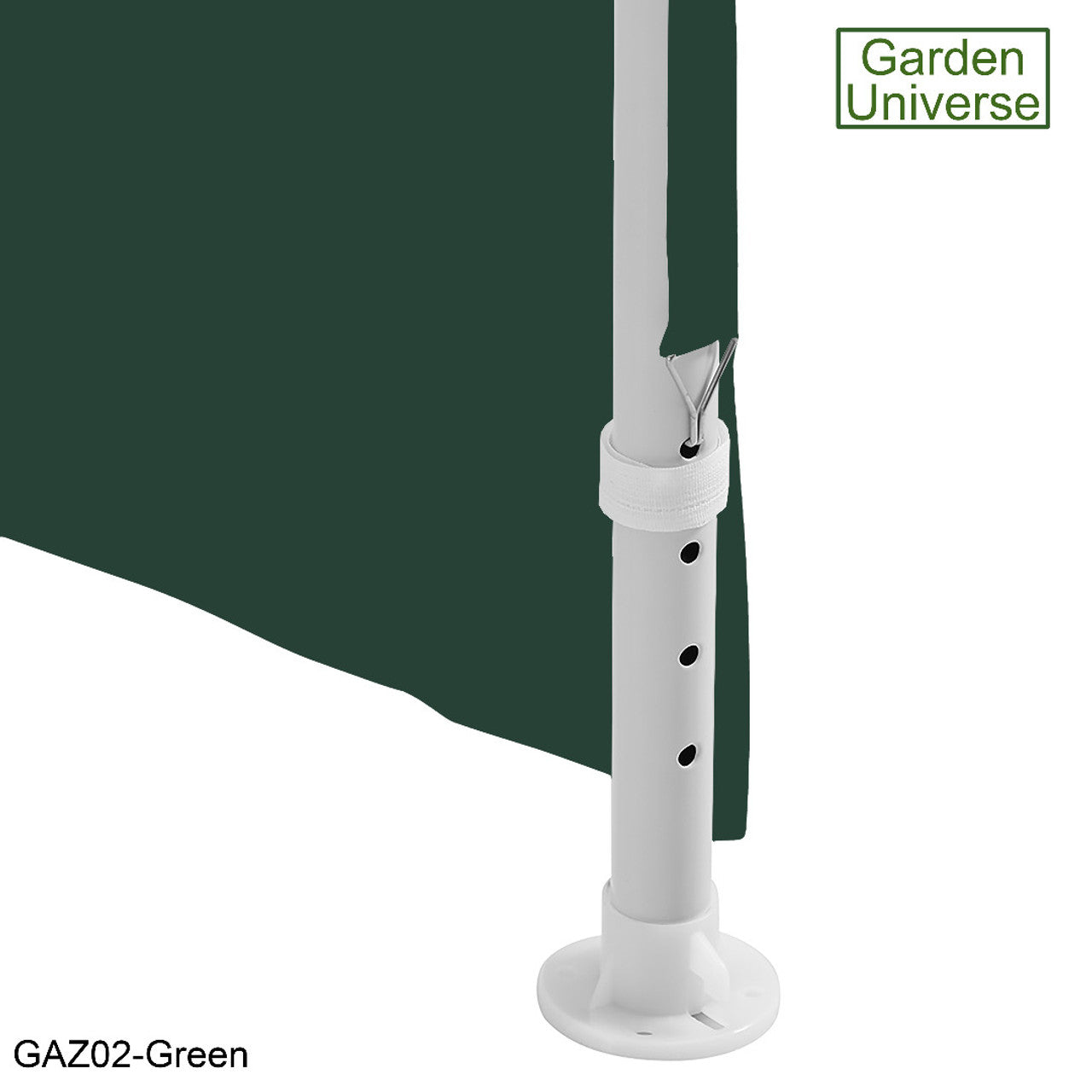 Gazebo 3 x 3m with Four Walls Steel Frame Green GAZ02-Green