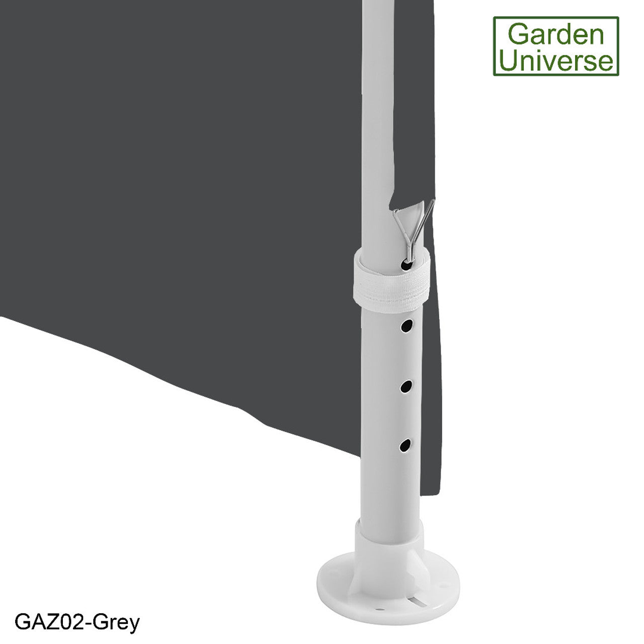 Gazebo 3 x 3m with Four Walls Steel Frame Grey GAZ02-Grey