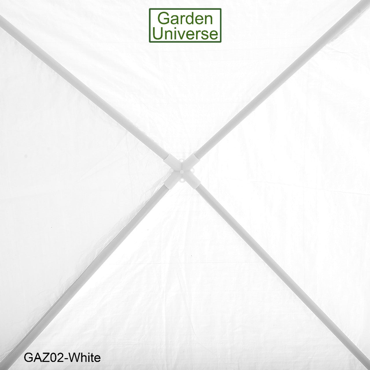 Gazebo 3 x 3m with Four Walls Steel Frame White GAZ02-White