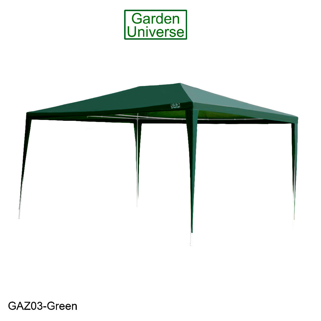 Gazebo 3m x 4m with Four Side Walls Steel Frame in Green - GAZ03-Green