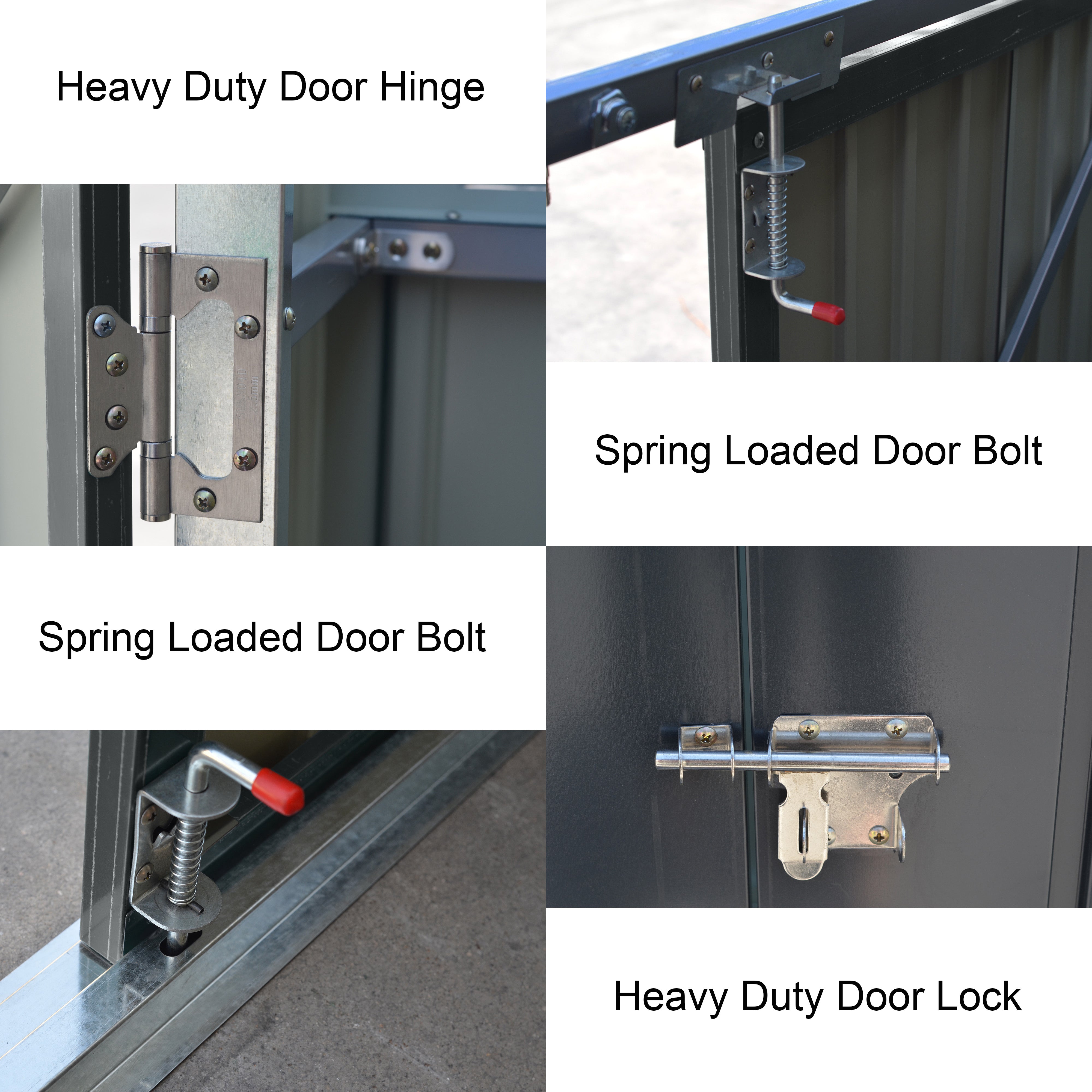 Bicycle Store 3 Wheelie Bin Storage Bike Shed by Garden Universe Grey Secure