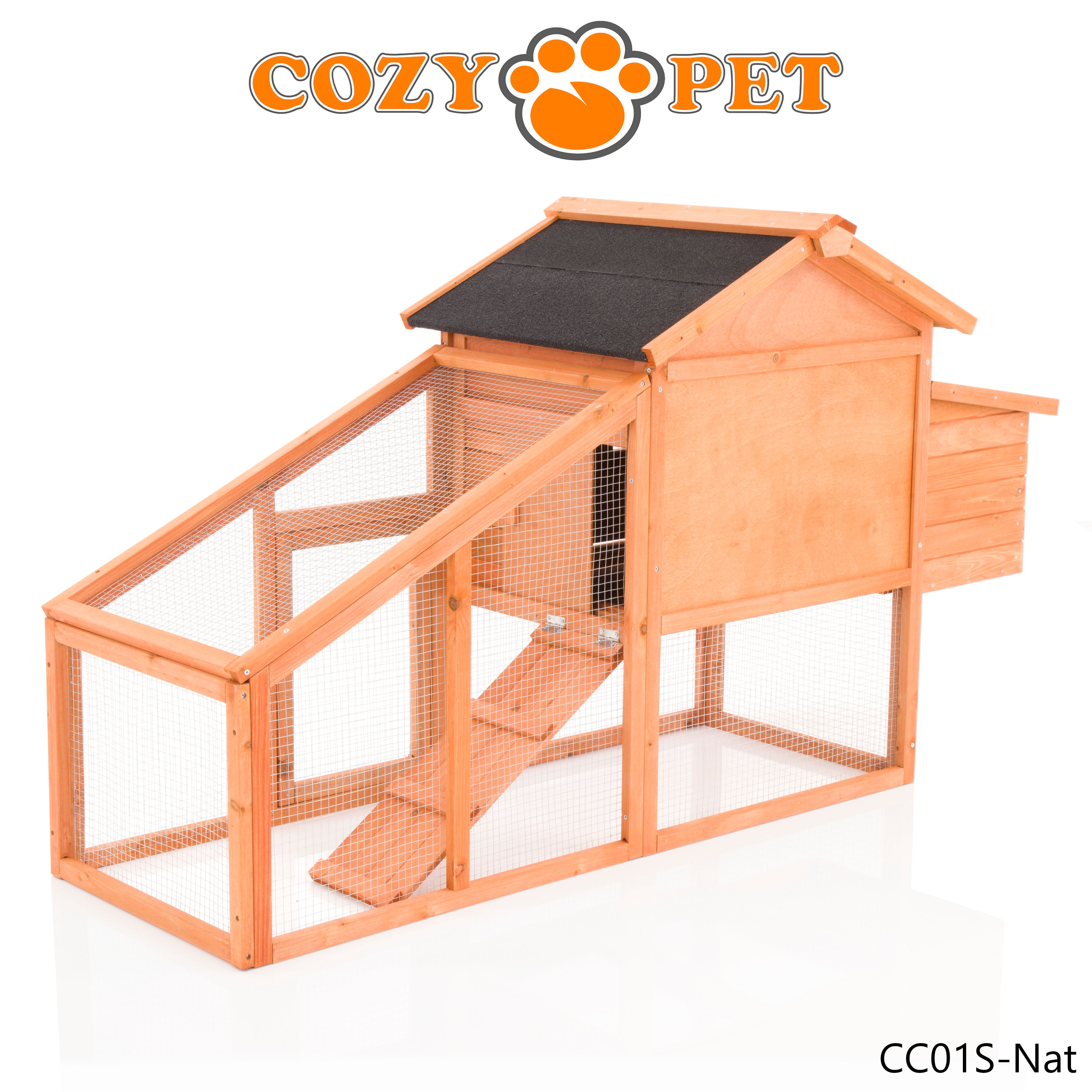 Chicken Coop, Hen House, Rabbit Hutch, Model CC01S-Nat