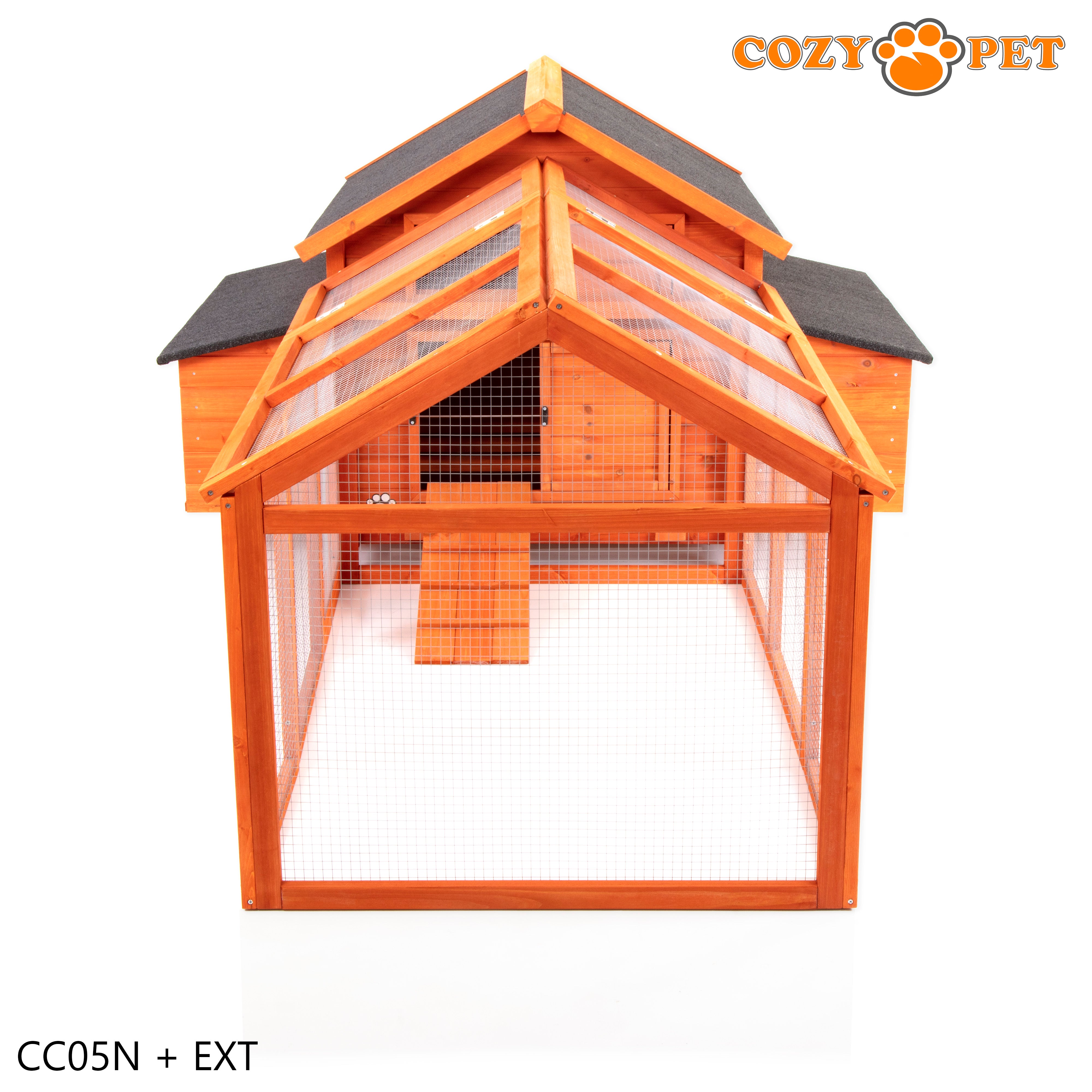 Chicken Coop, Hen House, XL Size with Extension, Model CC05N + CC05N-Ext