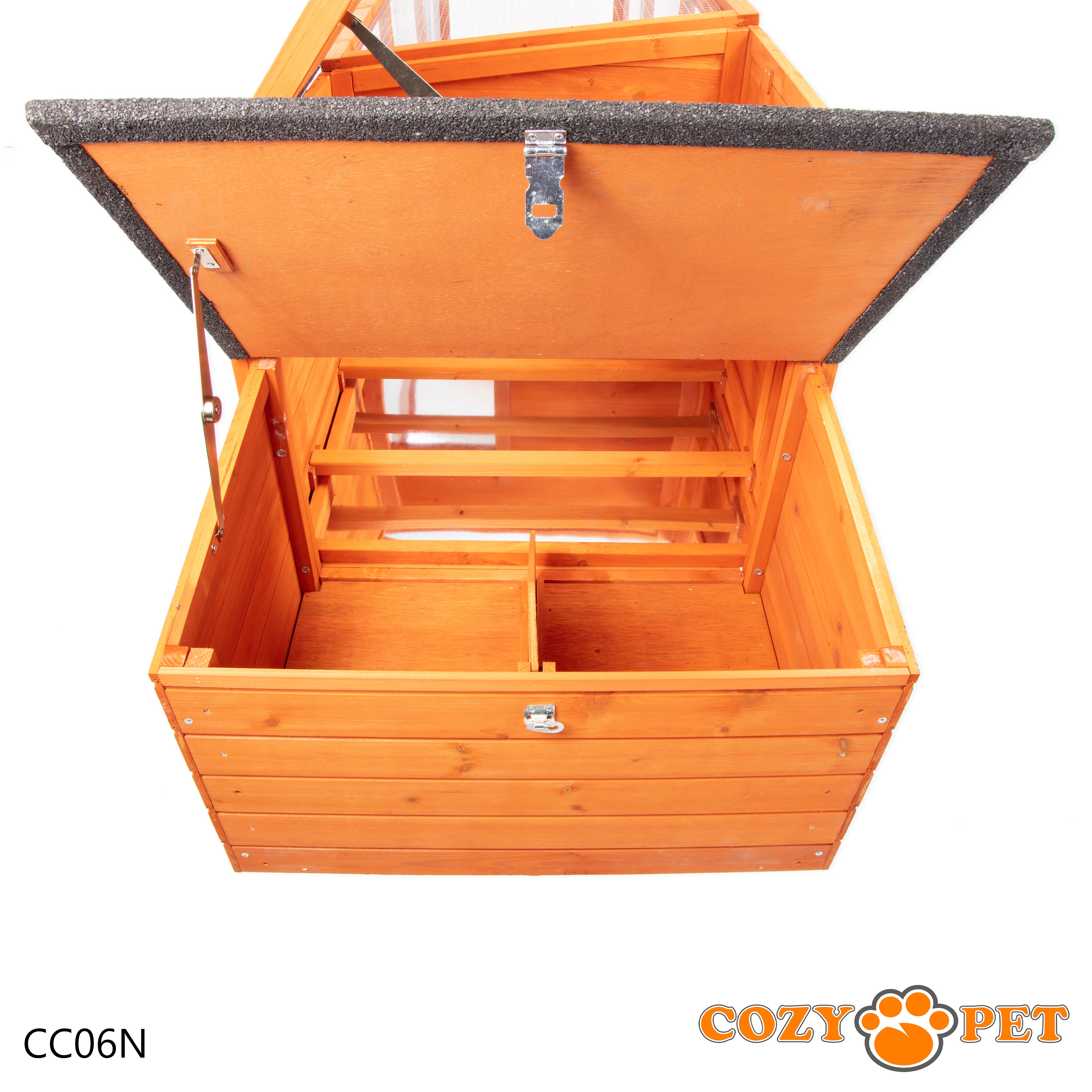 Chicken Coop, Hen House with XL Run, Rabbit Hutch, Model CC06-N