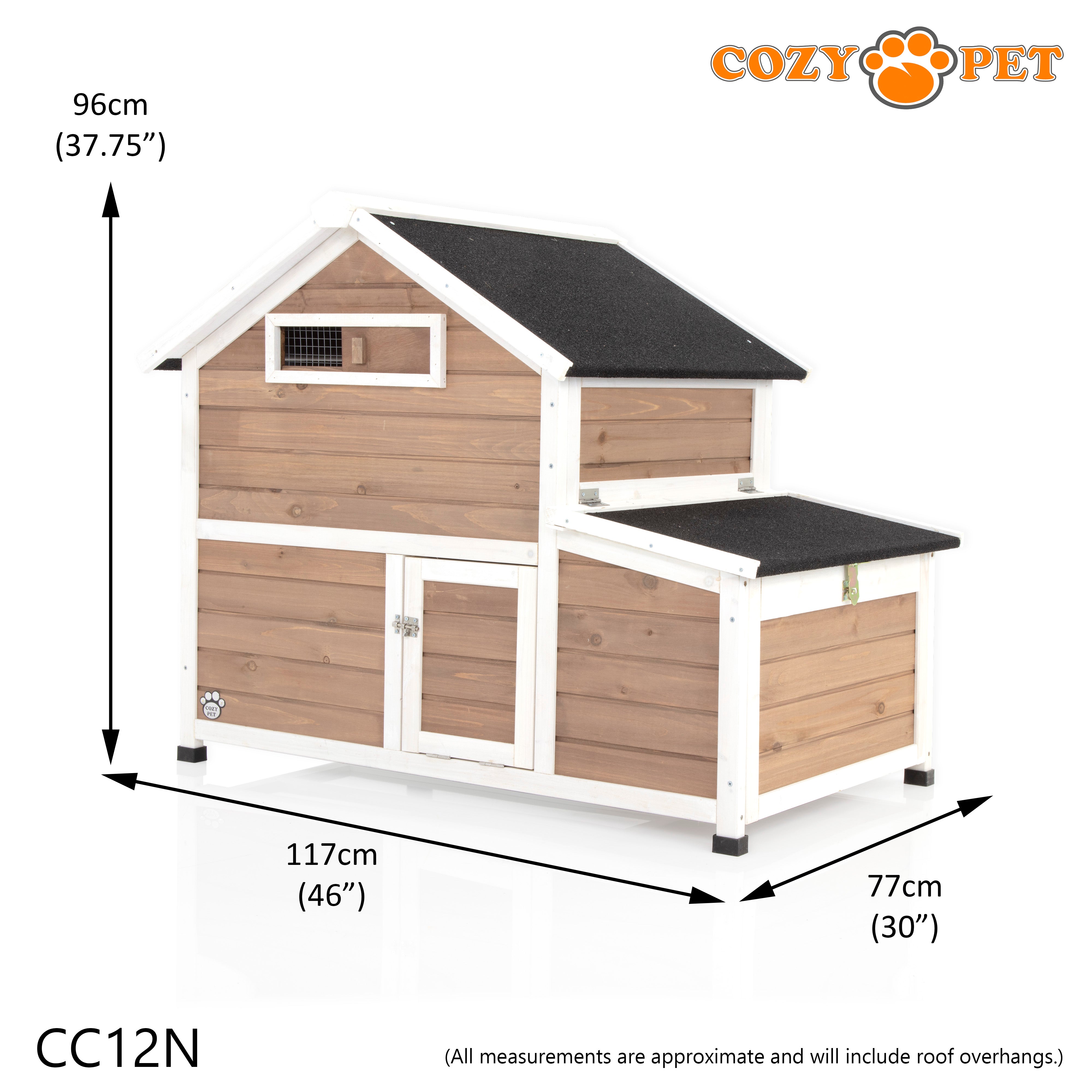 Chicken Coop, Hen House, Rabbit Hutch, Model CC12N