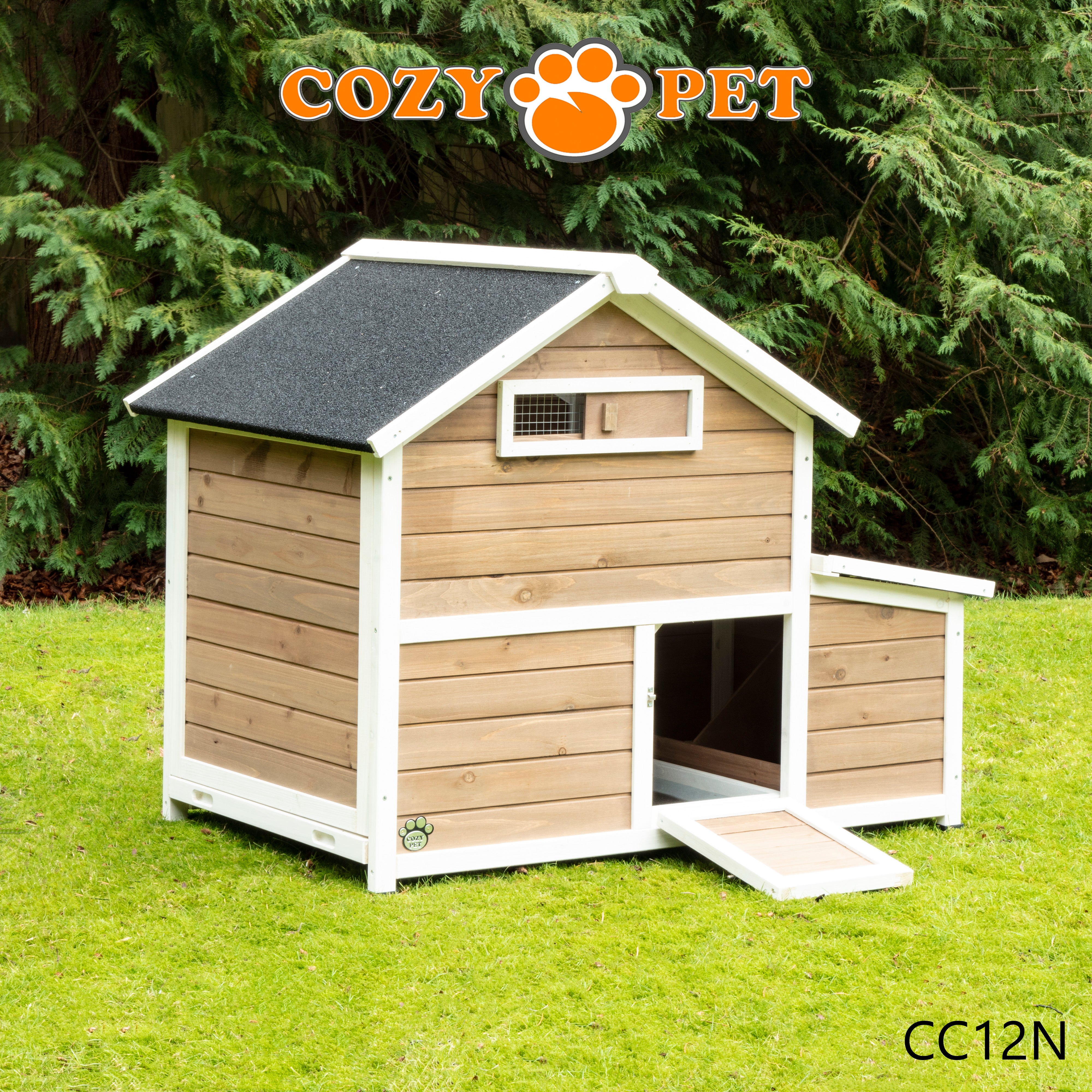 Chicken Coop, Hen House, Rabbit Hutch, Model CC12N