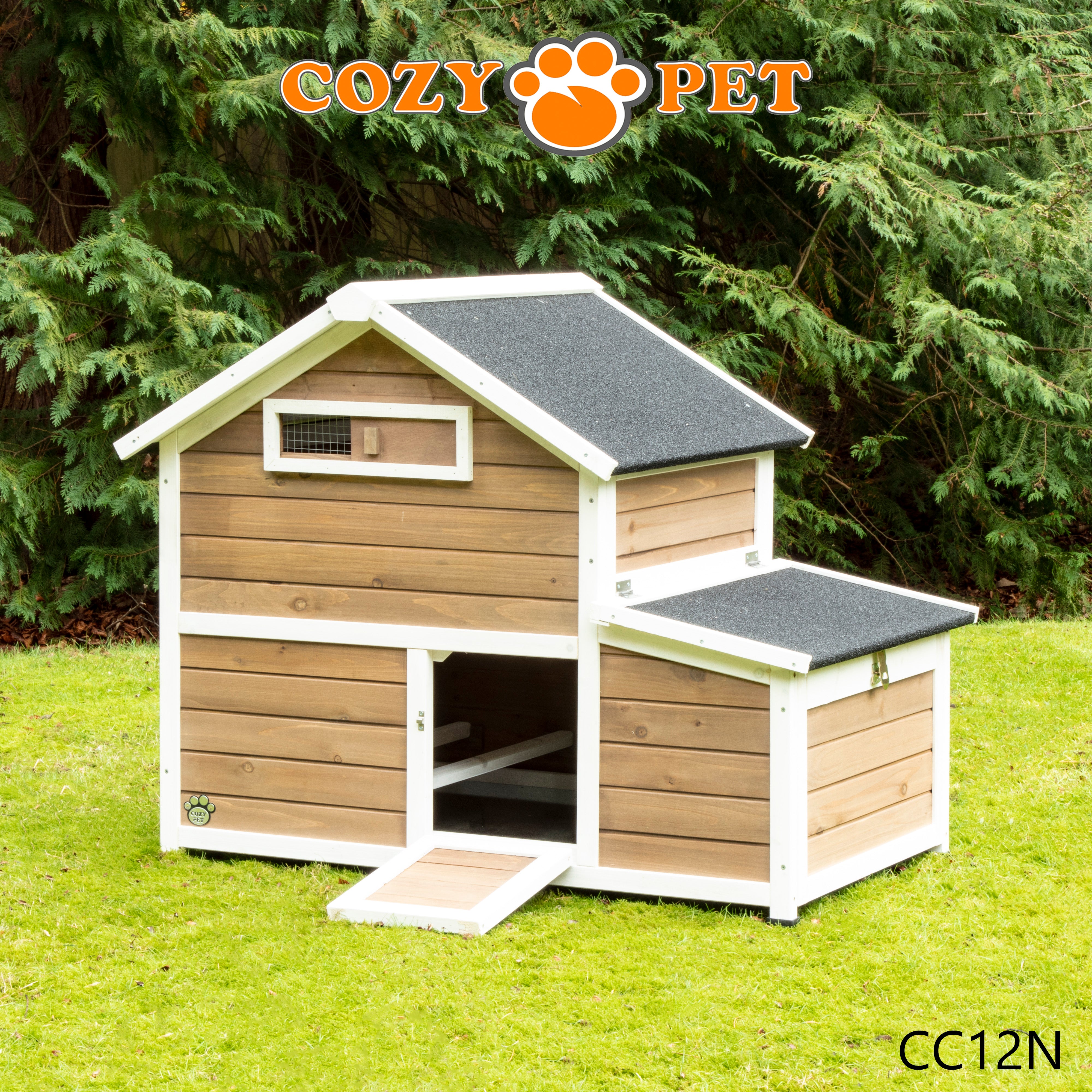 Chicken Coop, Hen House, Rabbit Hutch, Model CC12N