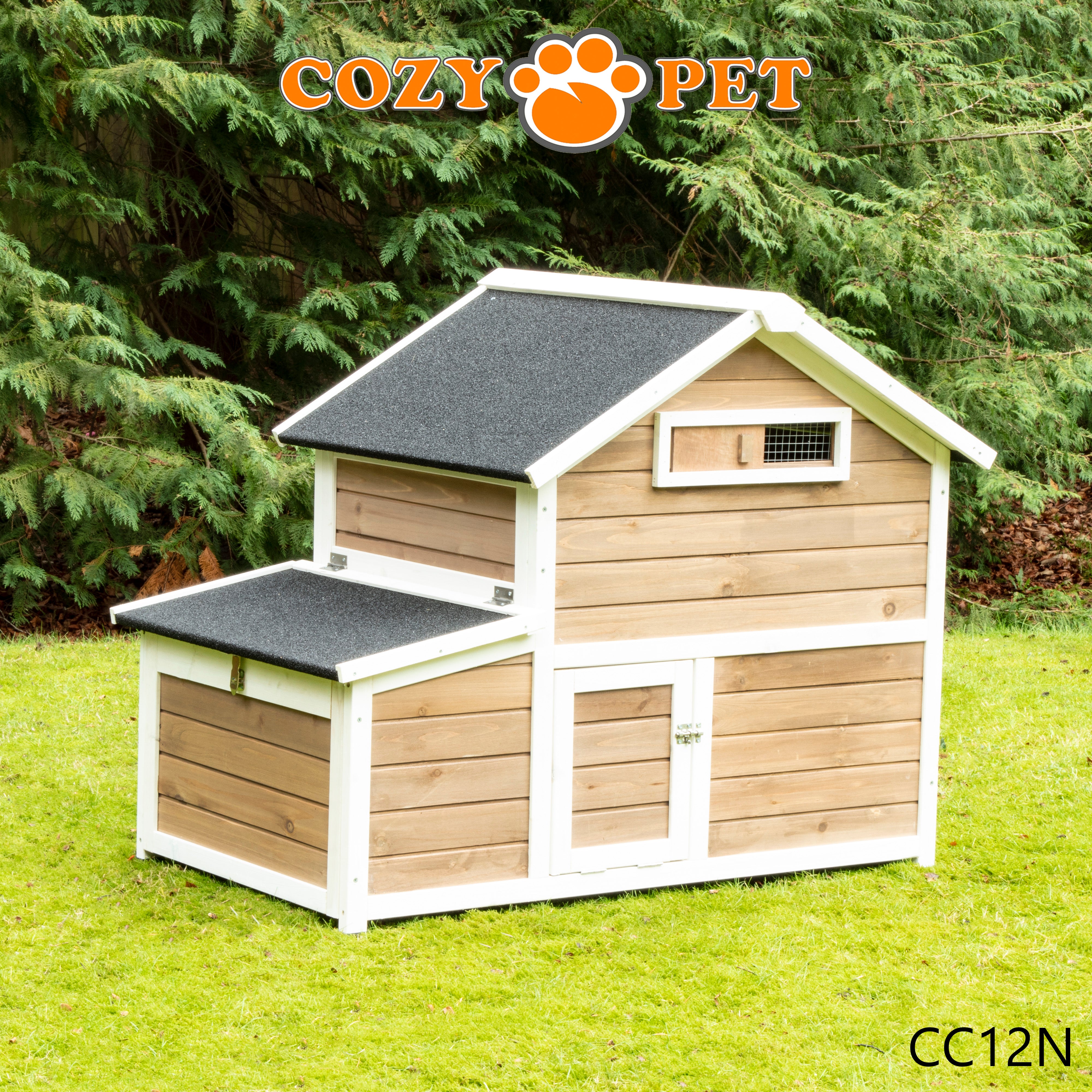 Chicken Coop, Hen House, Rabbit Hutch, Model CC12N