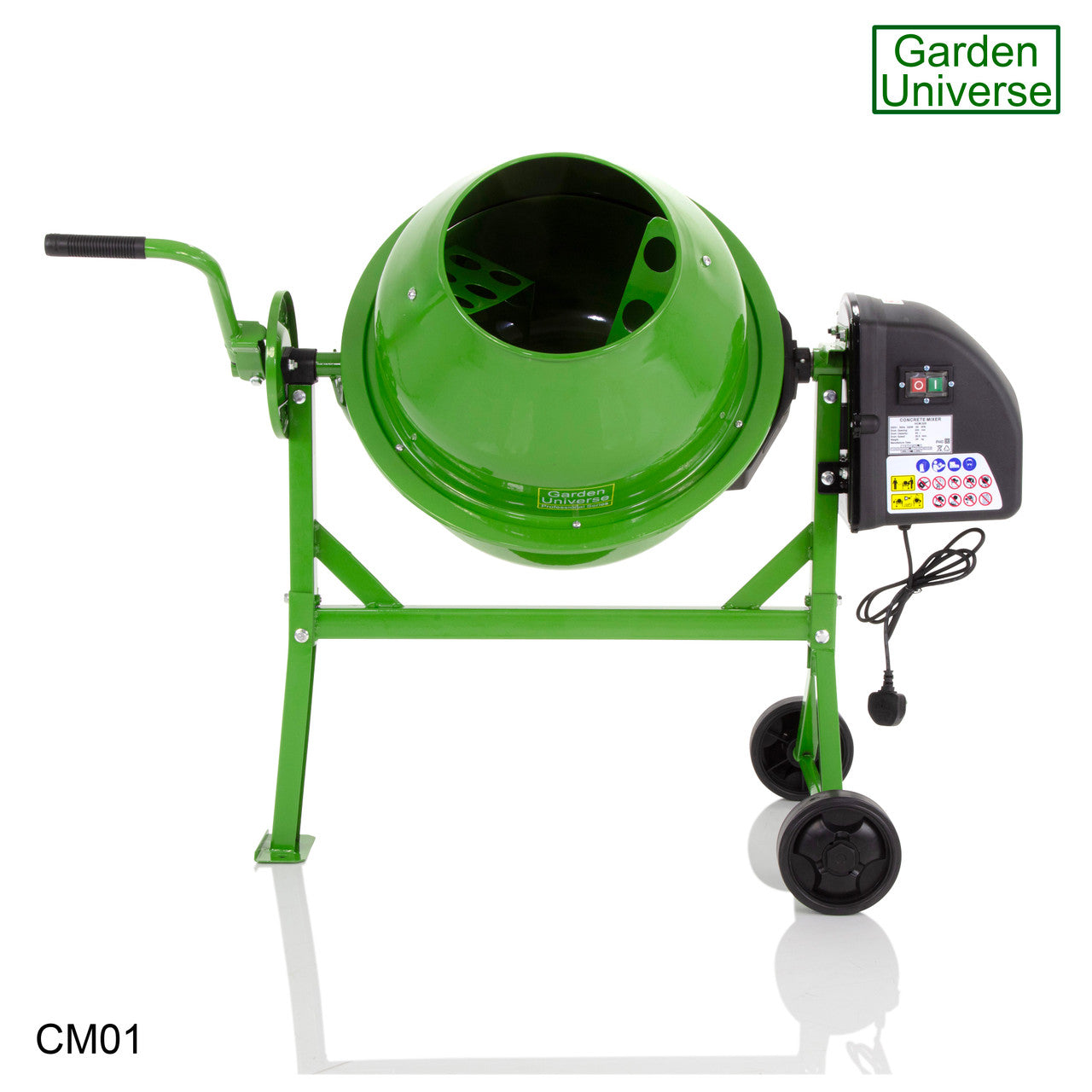Cement Mixer Electric 220W Powerful Motor 63L Capacity CM01