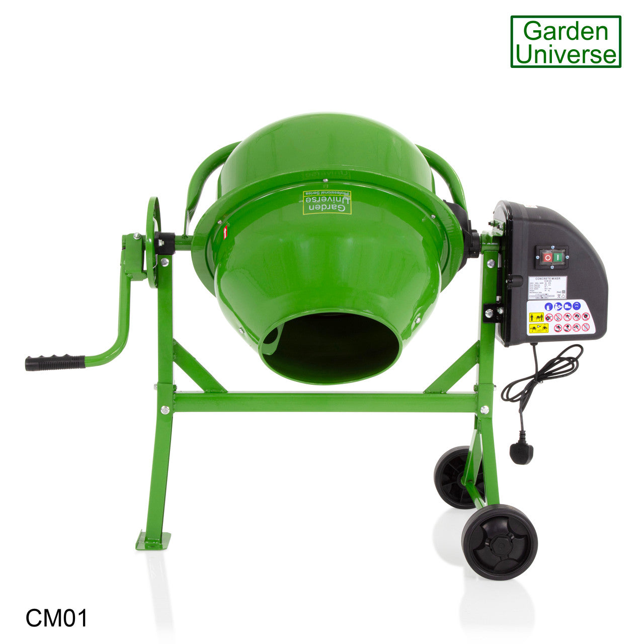 Cement Mixer Electric 220W Powerful Motor 63L Capacity CM01