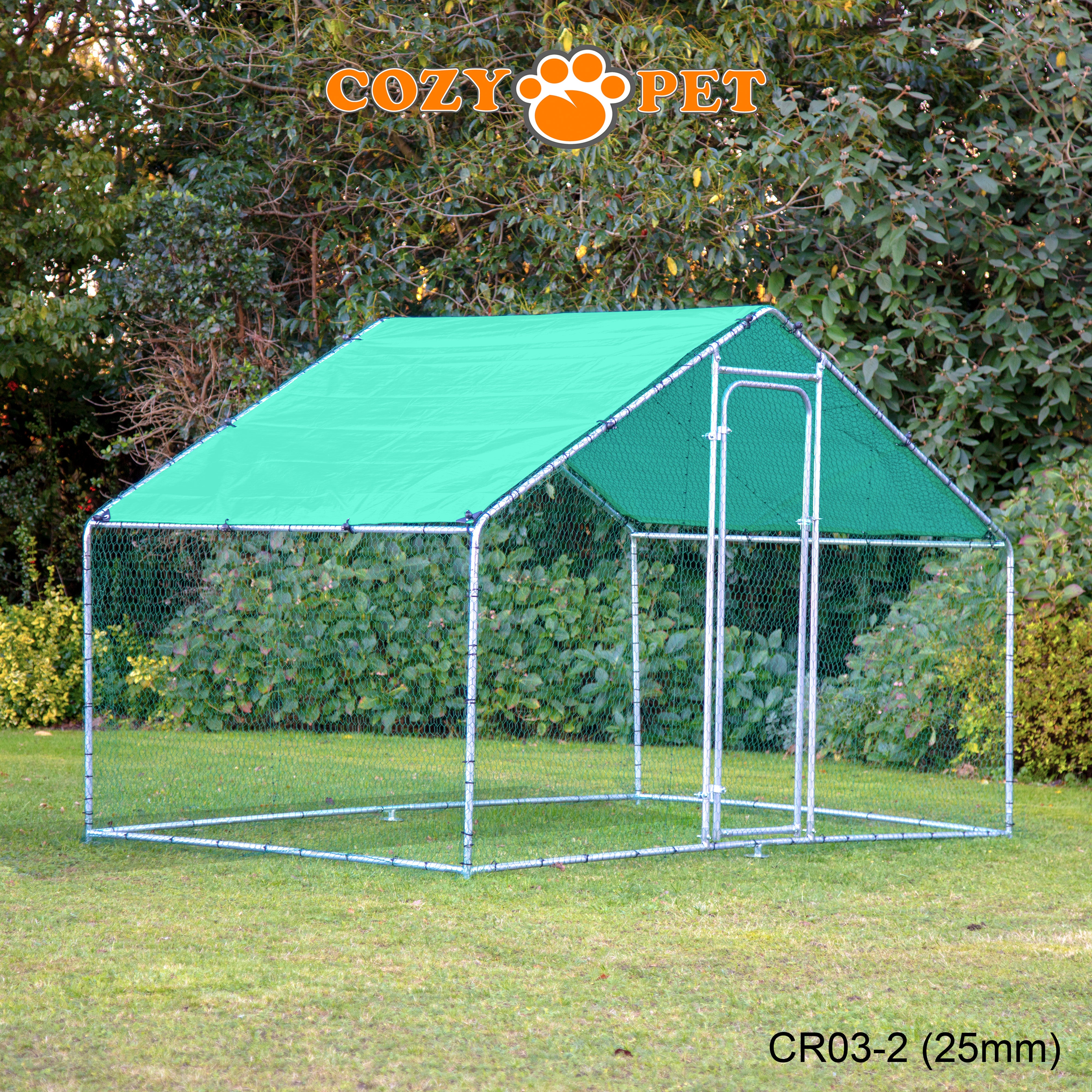 Chicken Run 3m X 2m 25mm Galvanised Steel Frame - CR03-2 (25mm)