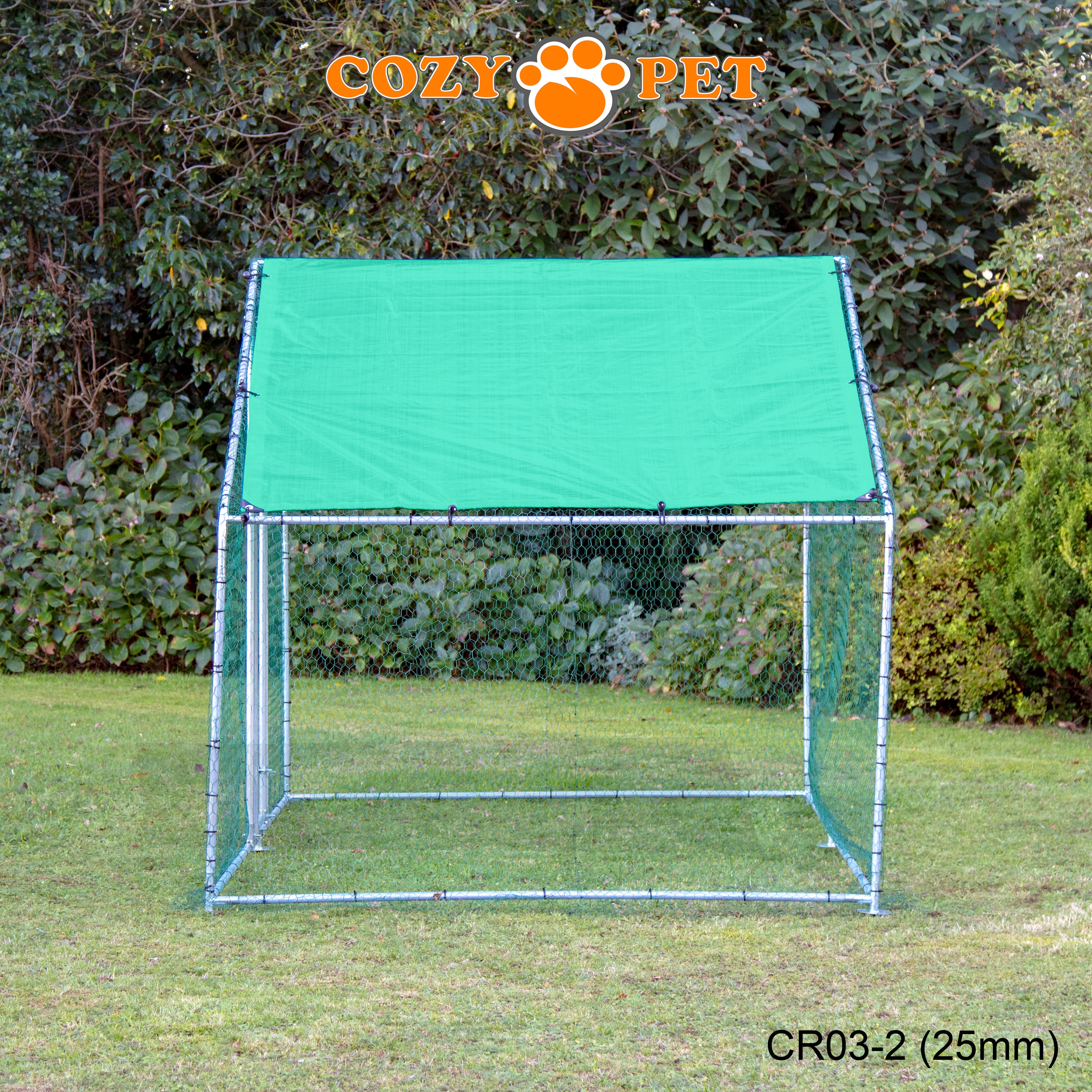 Chicken Run 3m X 2m 25mm Galvanised Steel Frame - CR03-2 (25mm)