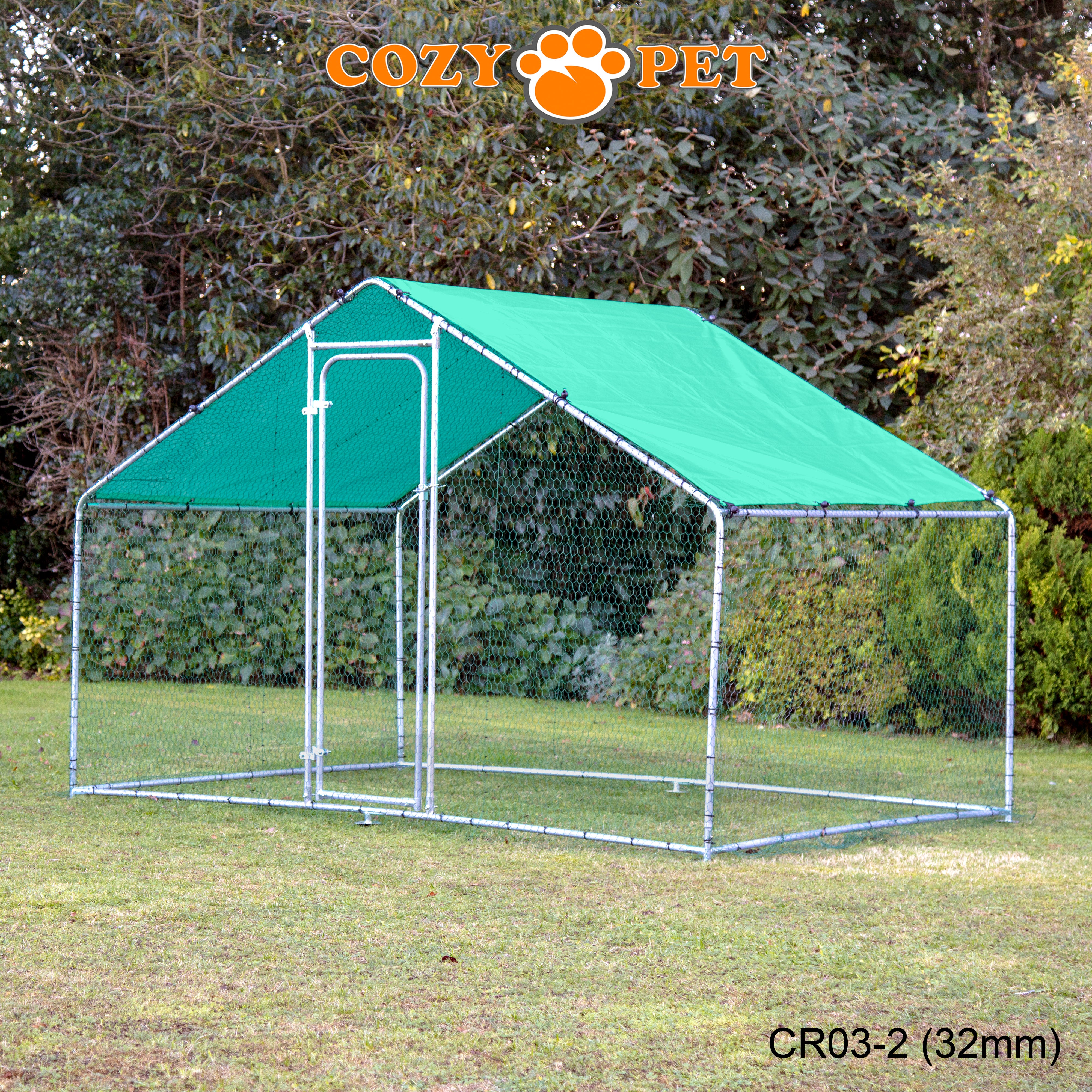 Chicken Run 3m X 2m 32mm Galvanised Steel Frame - CR03-2 (32mm)