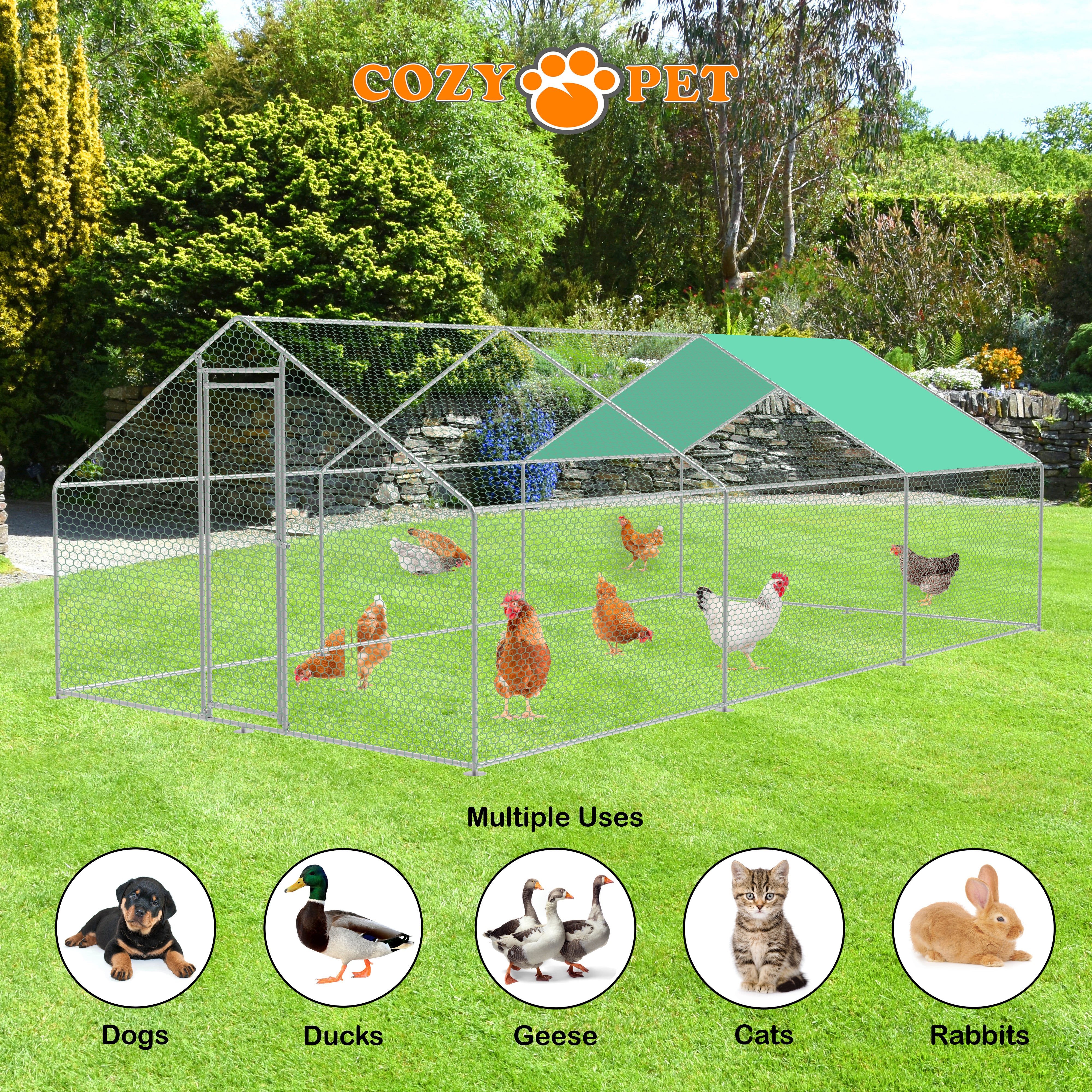 Chicken Run 3m X 6m 32mm Galvanised Steel Frame - CR03-6 (32mm)