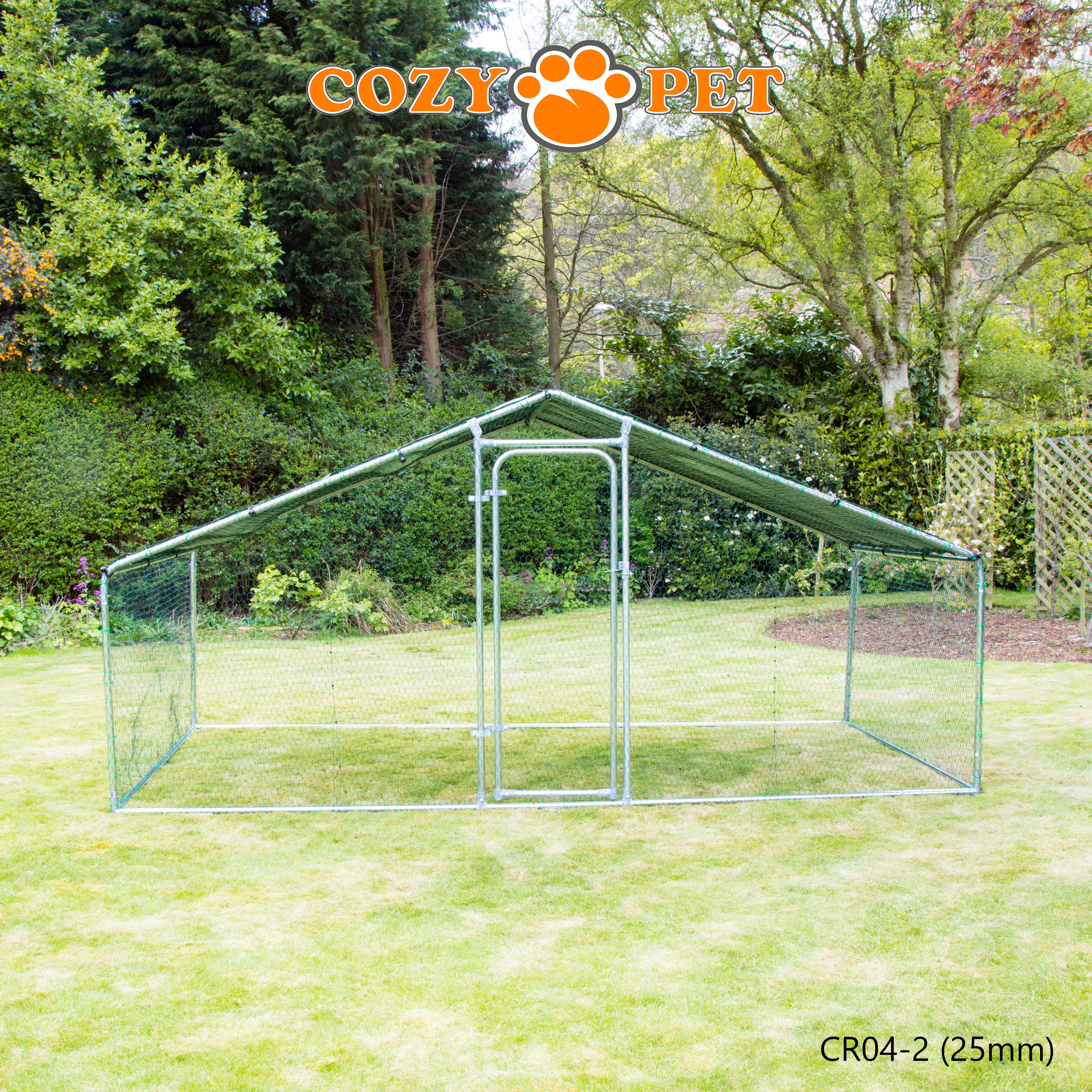 Chicken Run 4m X 2m 25mm Galvanised Steel Frame - CR04-2 (25mm)