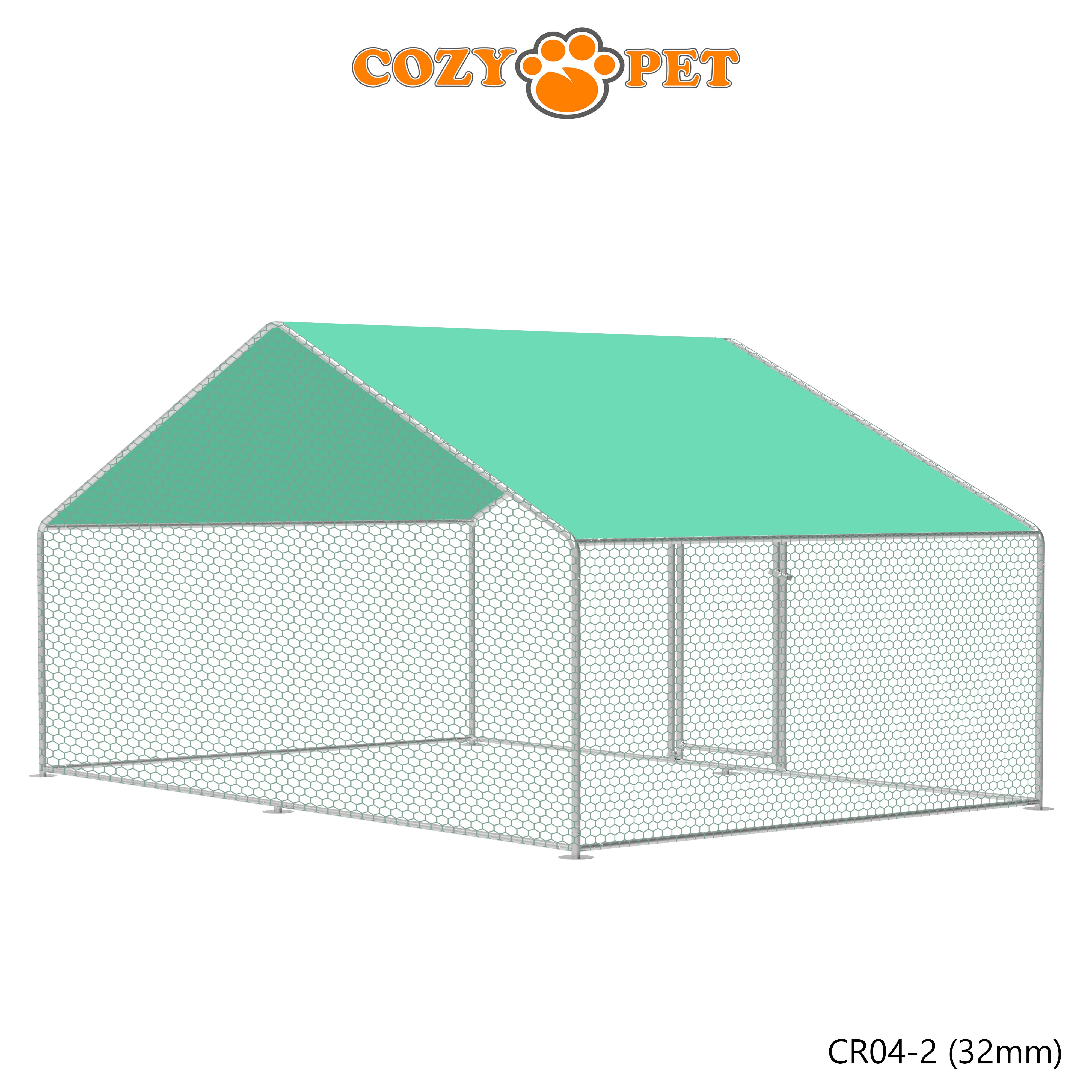 Chicken Run 4m X 2m 32mm Galvanised Steel Frame - CR04-2 (32mm)