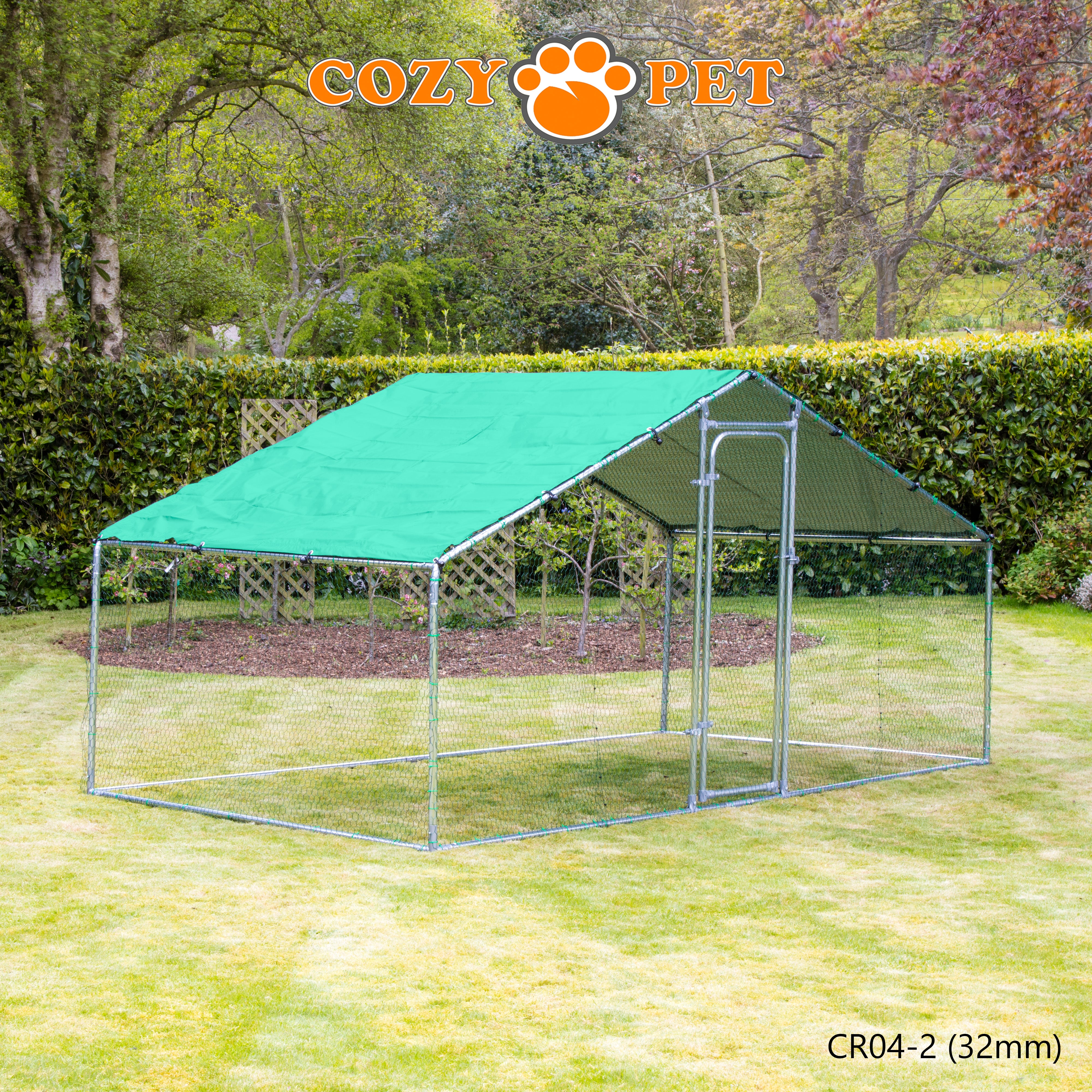 Chicken Run 4m X 2m 32mm Galvanised Steel Frame - CR04-2 (32mm)