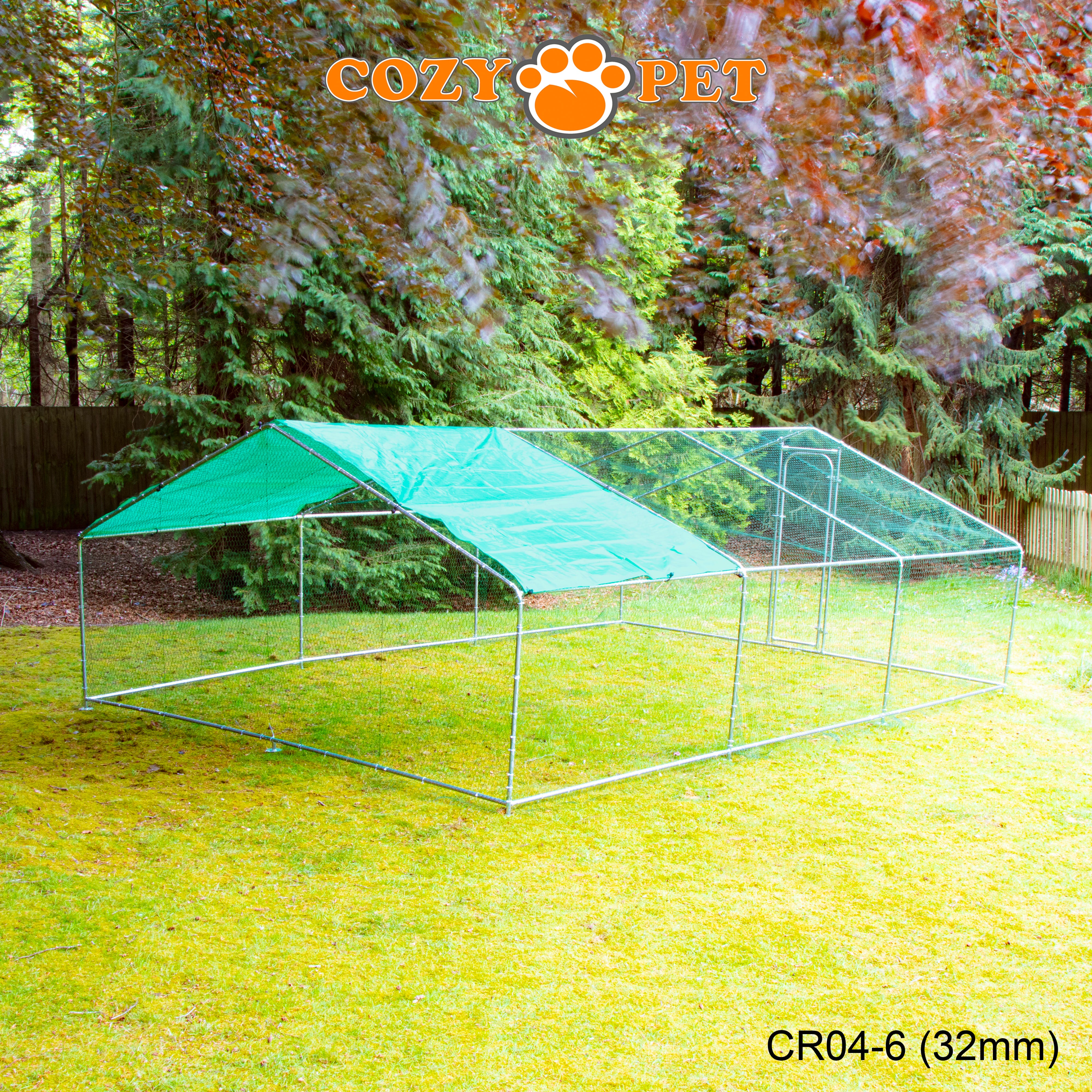 Chicken Run 4m X 6m 32mm Galvanised Steel Frame - CR04-6 (32mm)