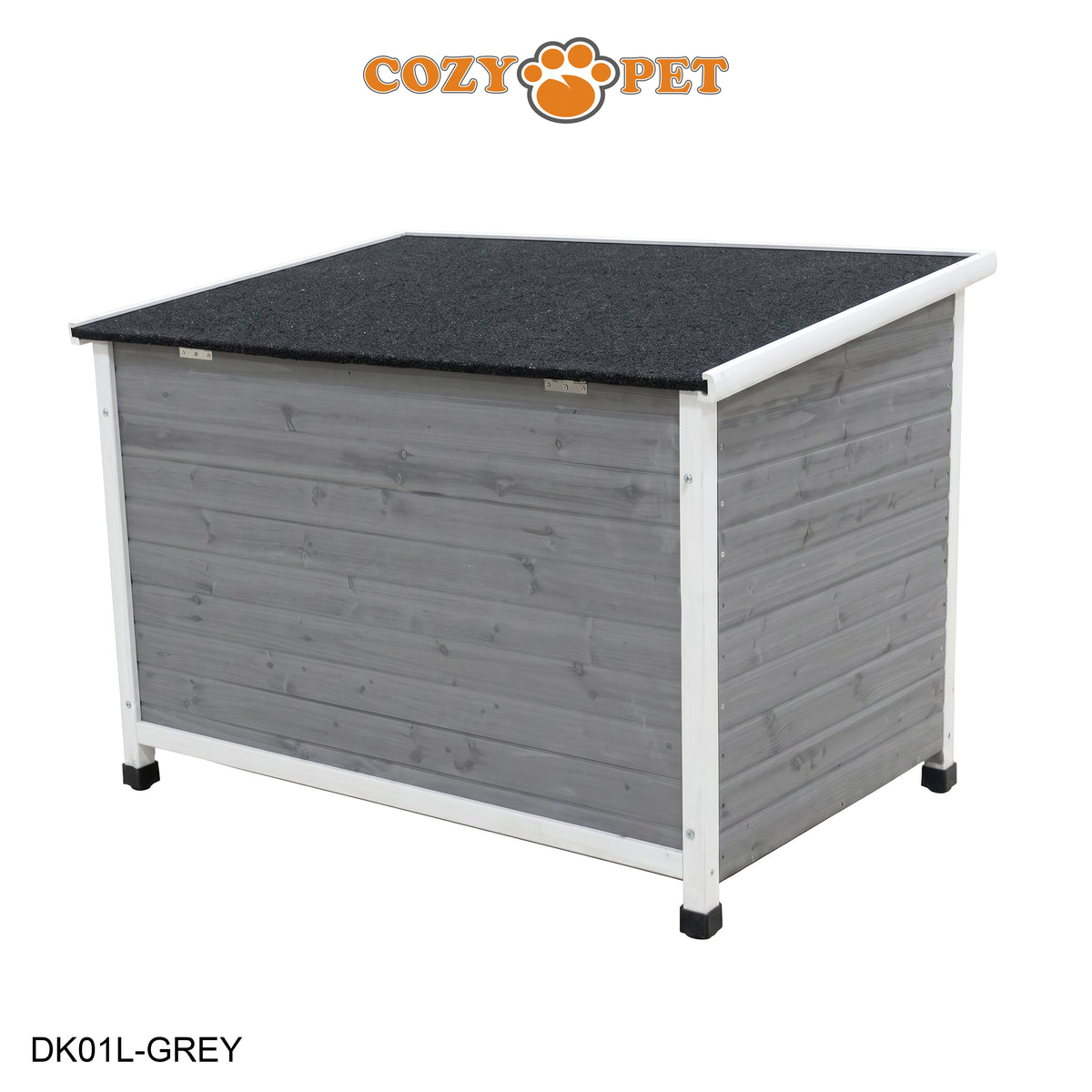 Dog Kennel Grey - Insulated - Cozy Pet - Size: Large - Model DK01L-GREY