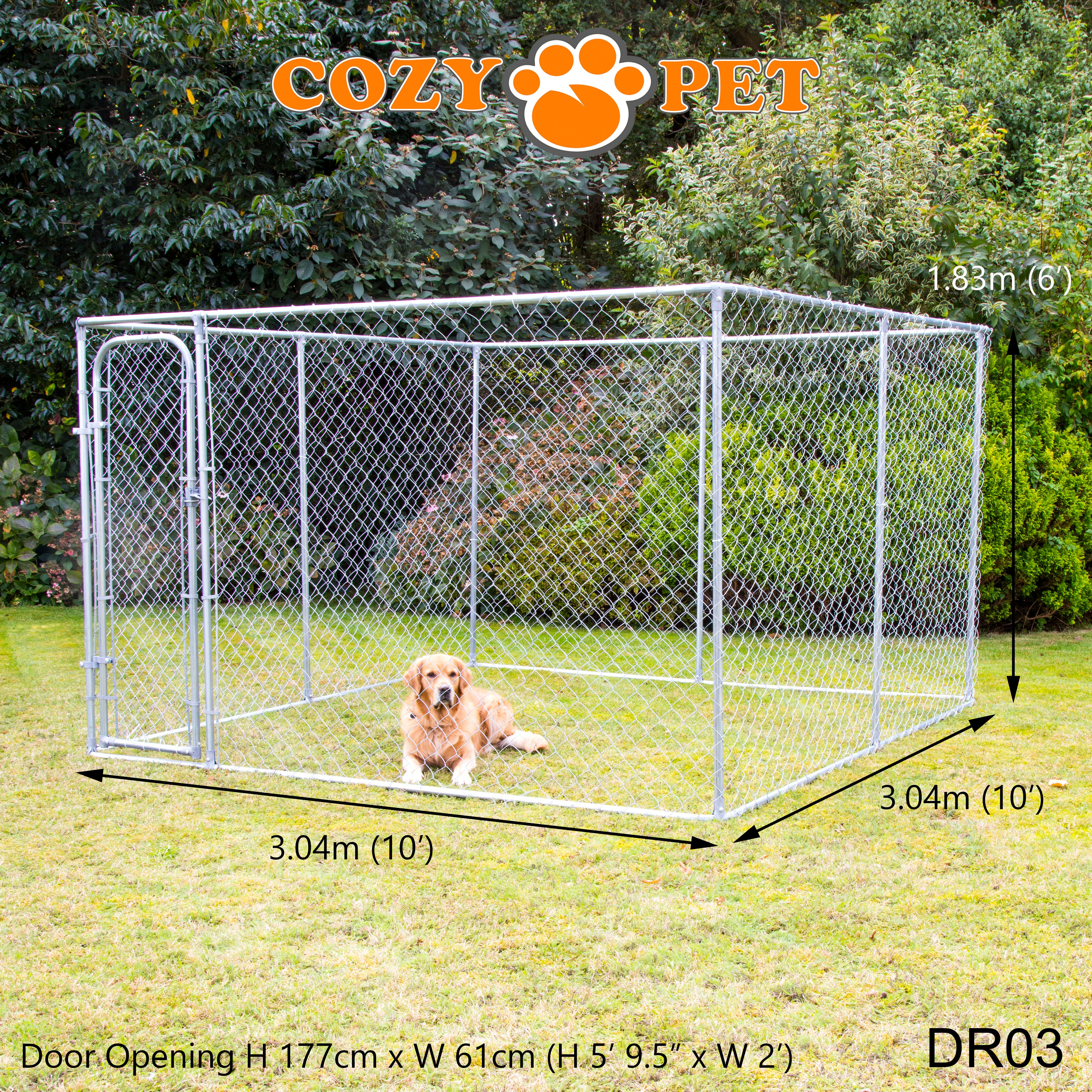 Dog Run 10ft x 10ft Model DR03