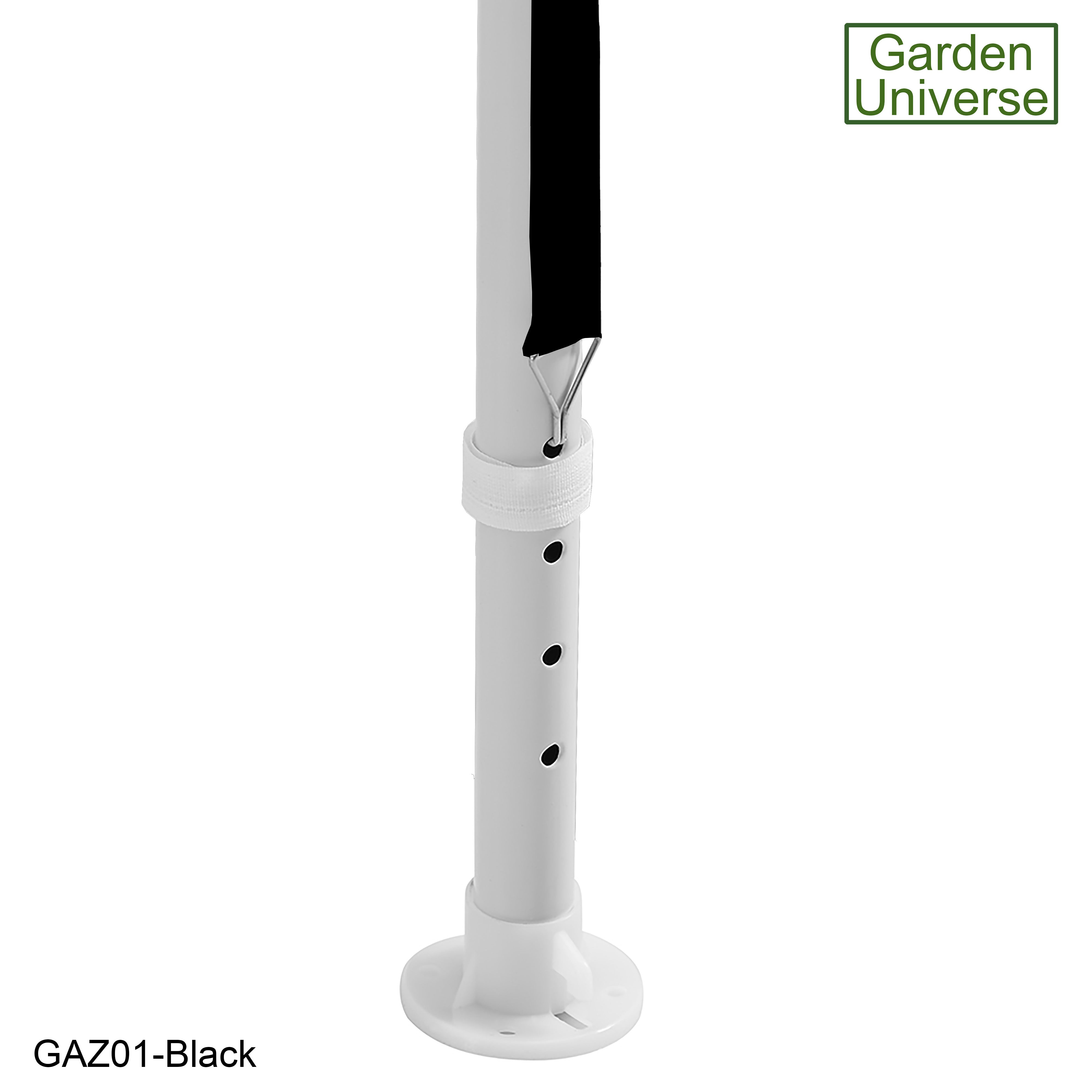 Gazebo 3 x 3m Steel Frame Marquee Canopy Party Tent Black (No Walls) GAZ01-Black