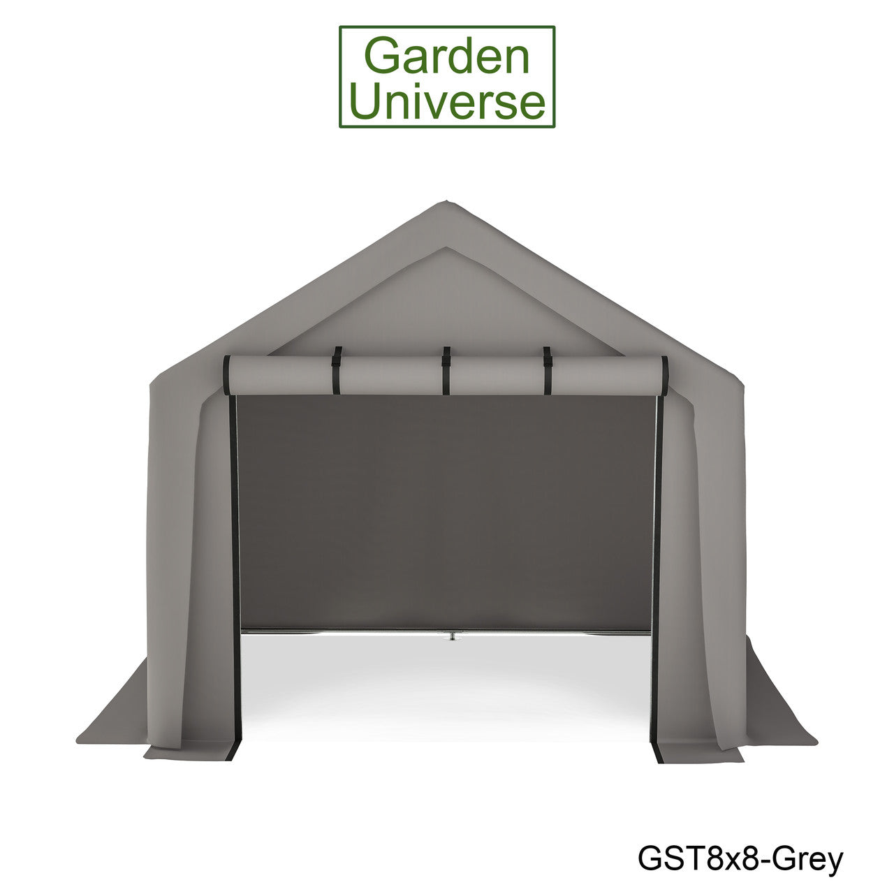 Storage Tent 8' x 8' Bike Store Motorbike Log Wheelie Bin Store GST8x8-Grey