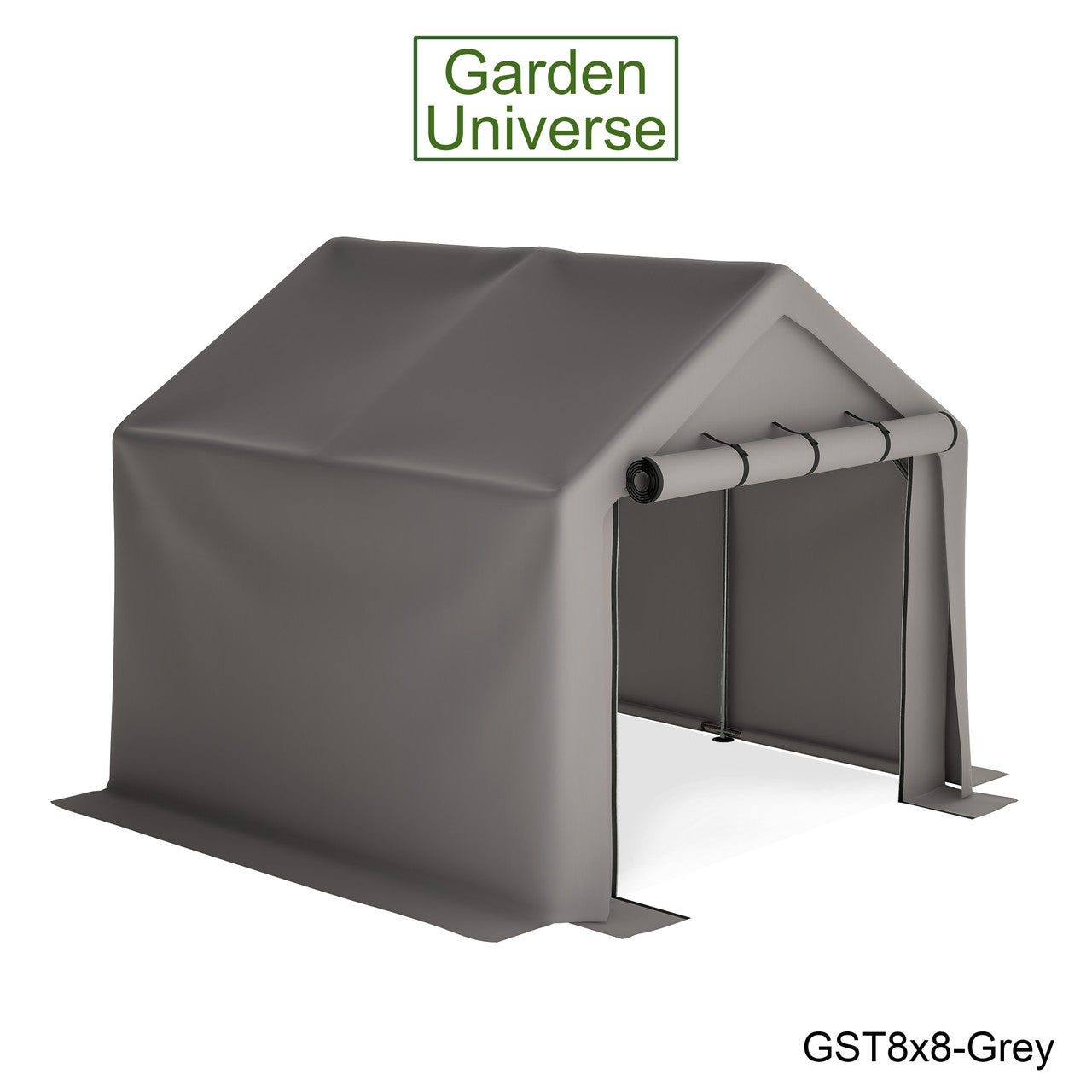 Storage Tent 8' x 8' Bike Store Motorbike Log Wheelie Bin Store GST8x8-Grey