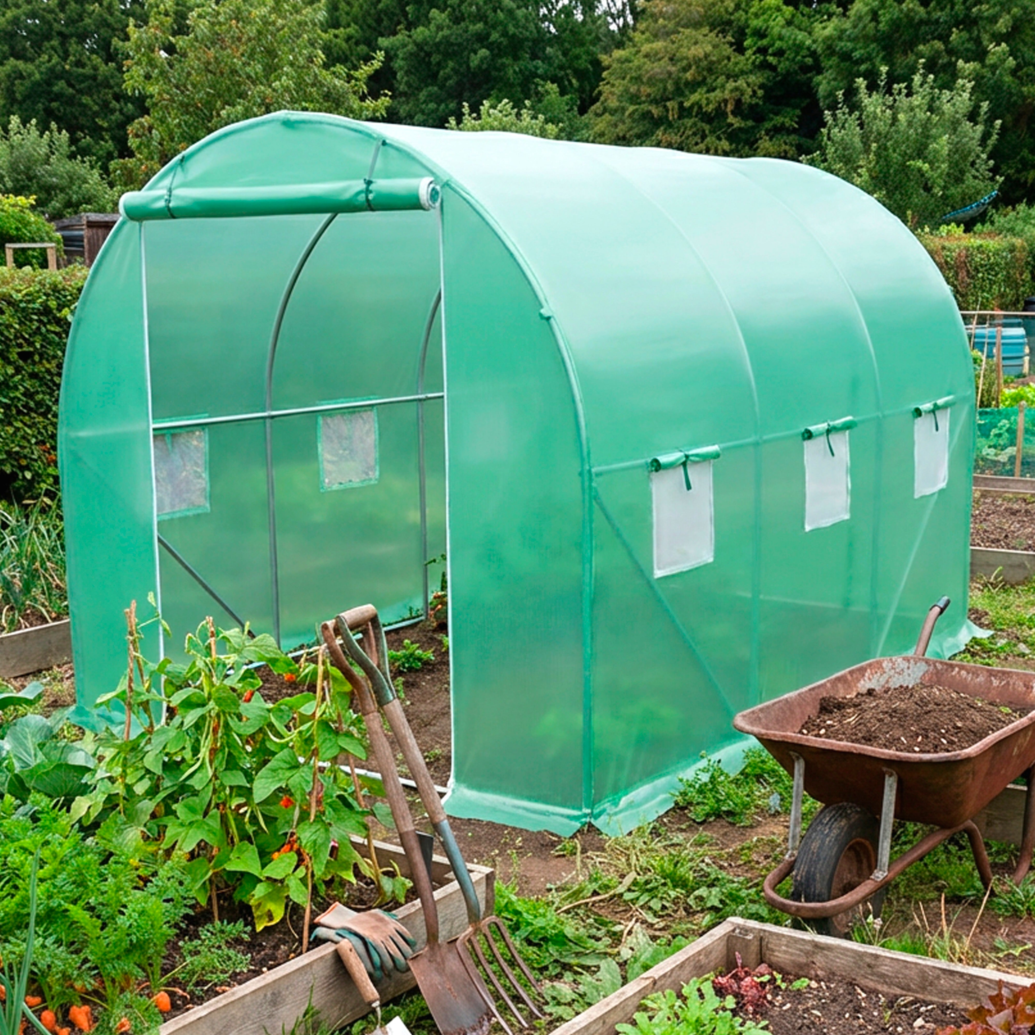 Polytunnel 2m x 3m with 19mm Galvanised Steel Frame PT02-3 (19mm)