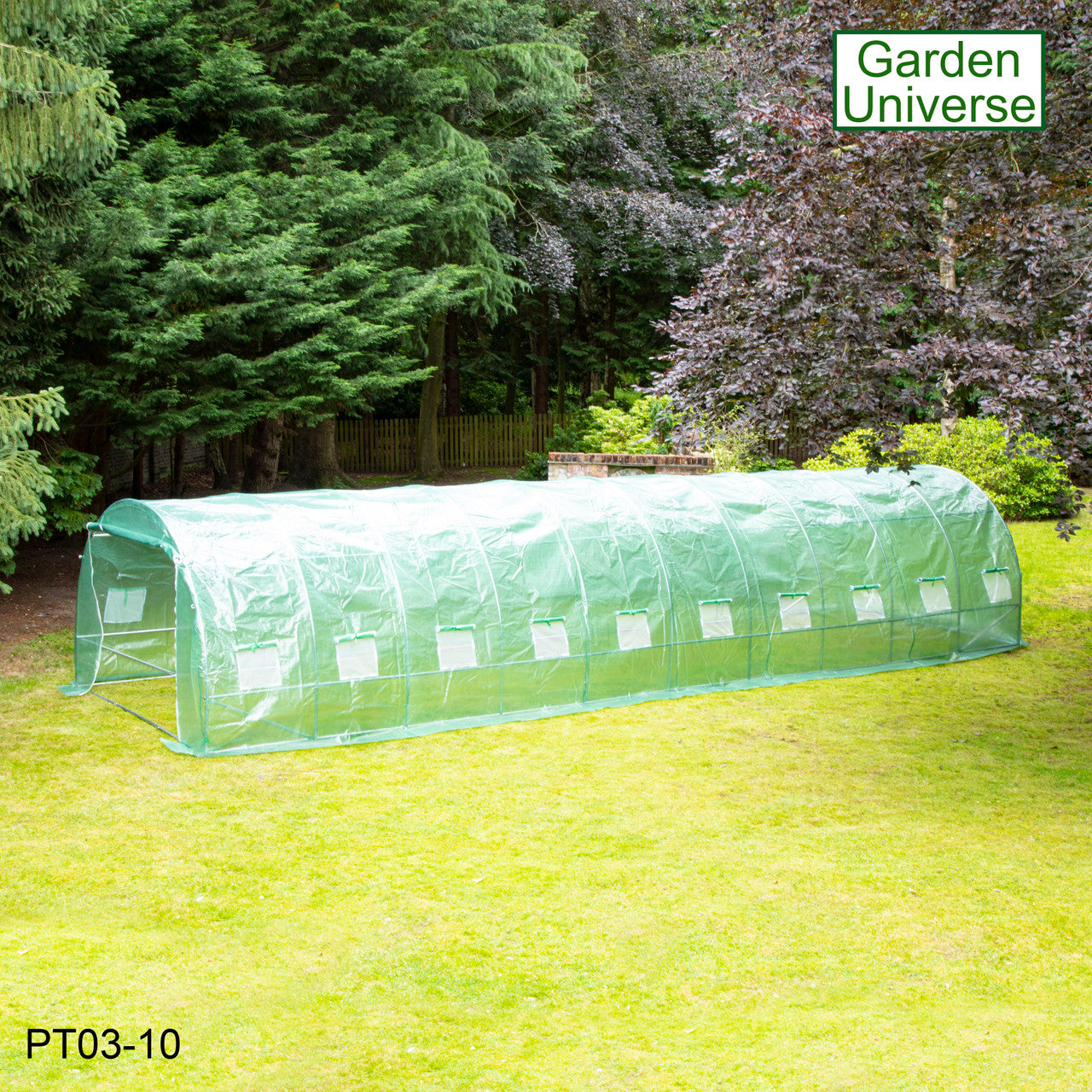 Polytunnel 3m x 10m with 25mm Galvanised Steel Frame PT03-10