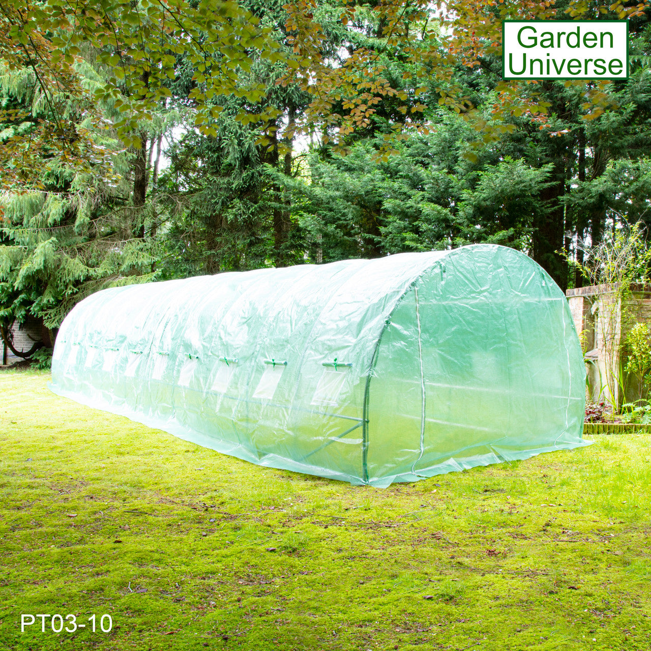 Polytunnel 3m x 10m with 25mm Galvanised Steel Frame PT03-10