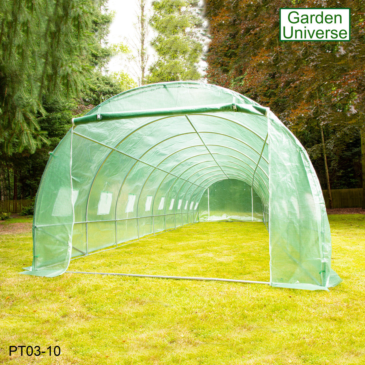 Polytunnel 3m x 10m with 25mm Galvanised Steel Frame PT03-10