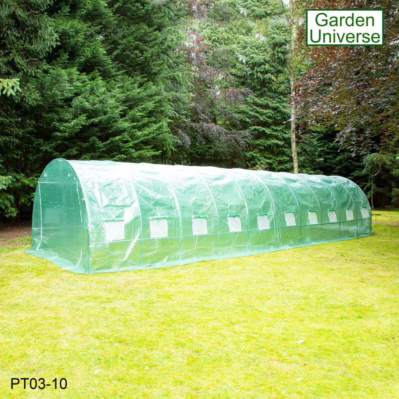 Polytunnel 3m x 10m with 25mm Galvanised Steel Frame PT03-10