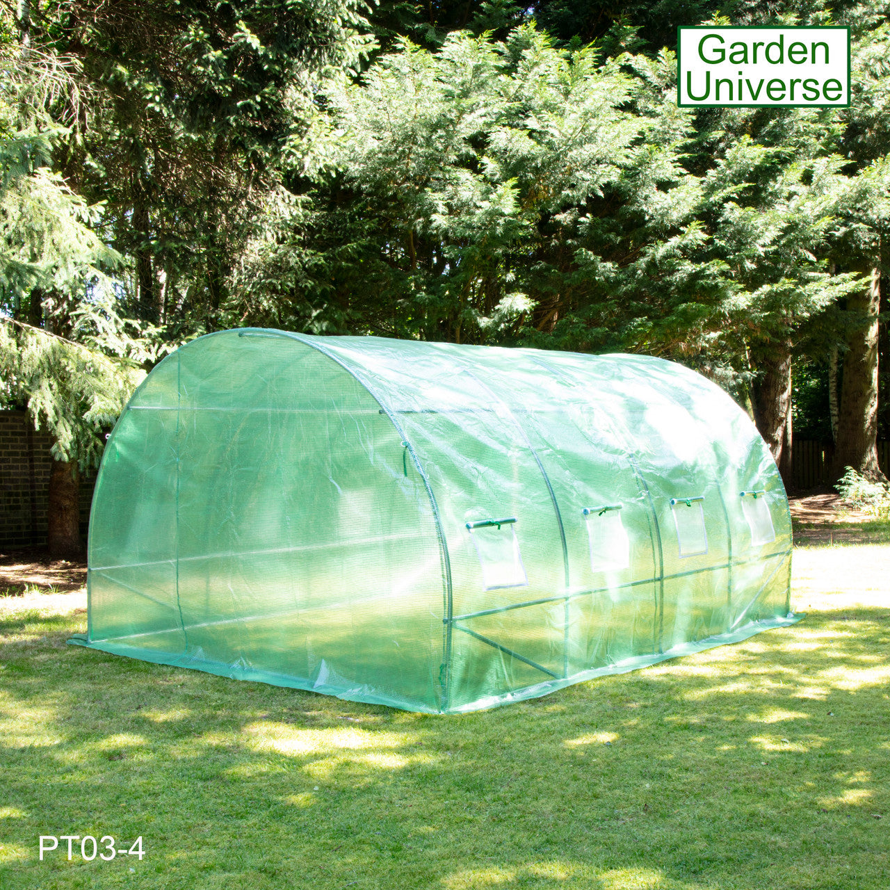 Polytunnel 3m x 4m with 25mm Galvanised Steel Frame PT03-4