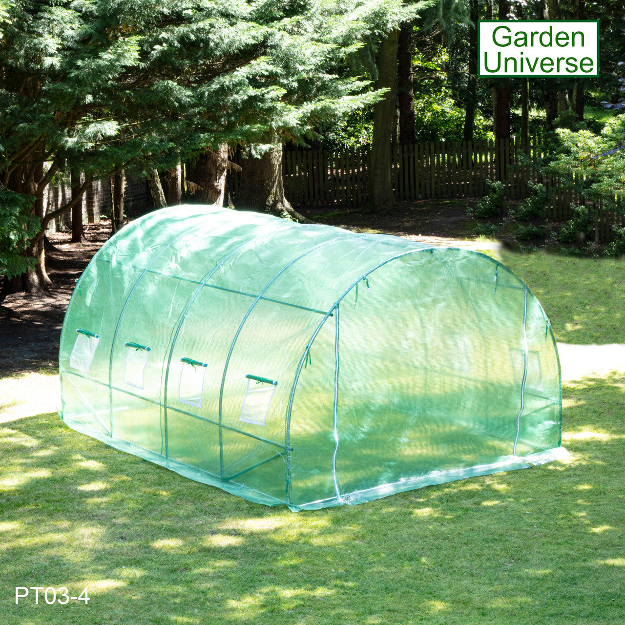 Polytunnel 3m x 4m with 25mm Galvanised Steel Frame PT03-4