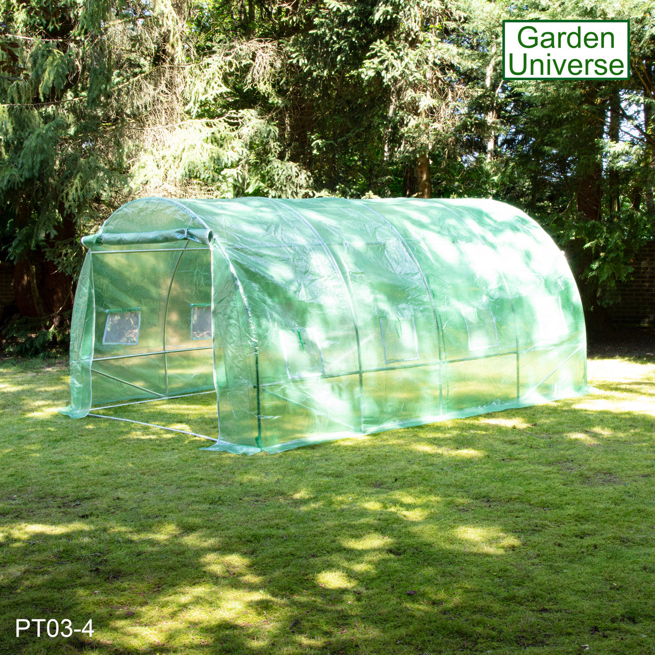 Polytunnel 3m x 4m with 25mm Galvanised Steel Frame PT03-4