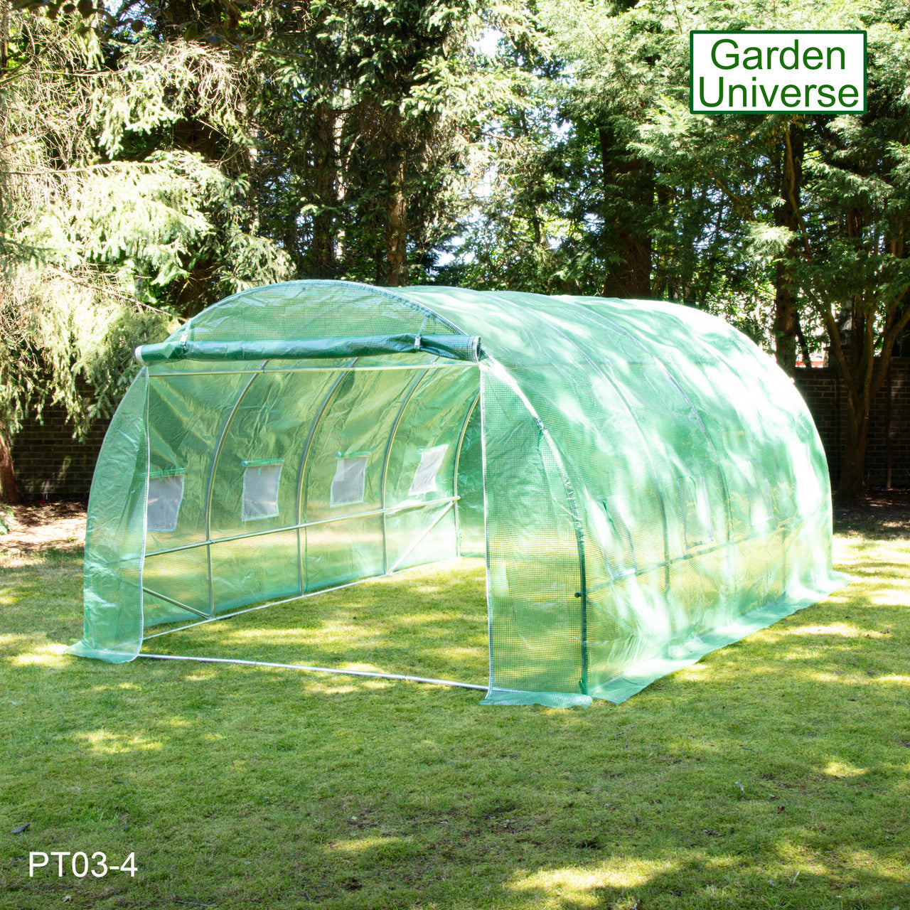 Polytunnel 3m x 4m with 25mm Galvanised Steel Frame PT03-4