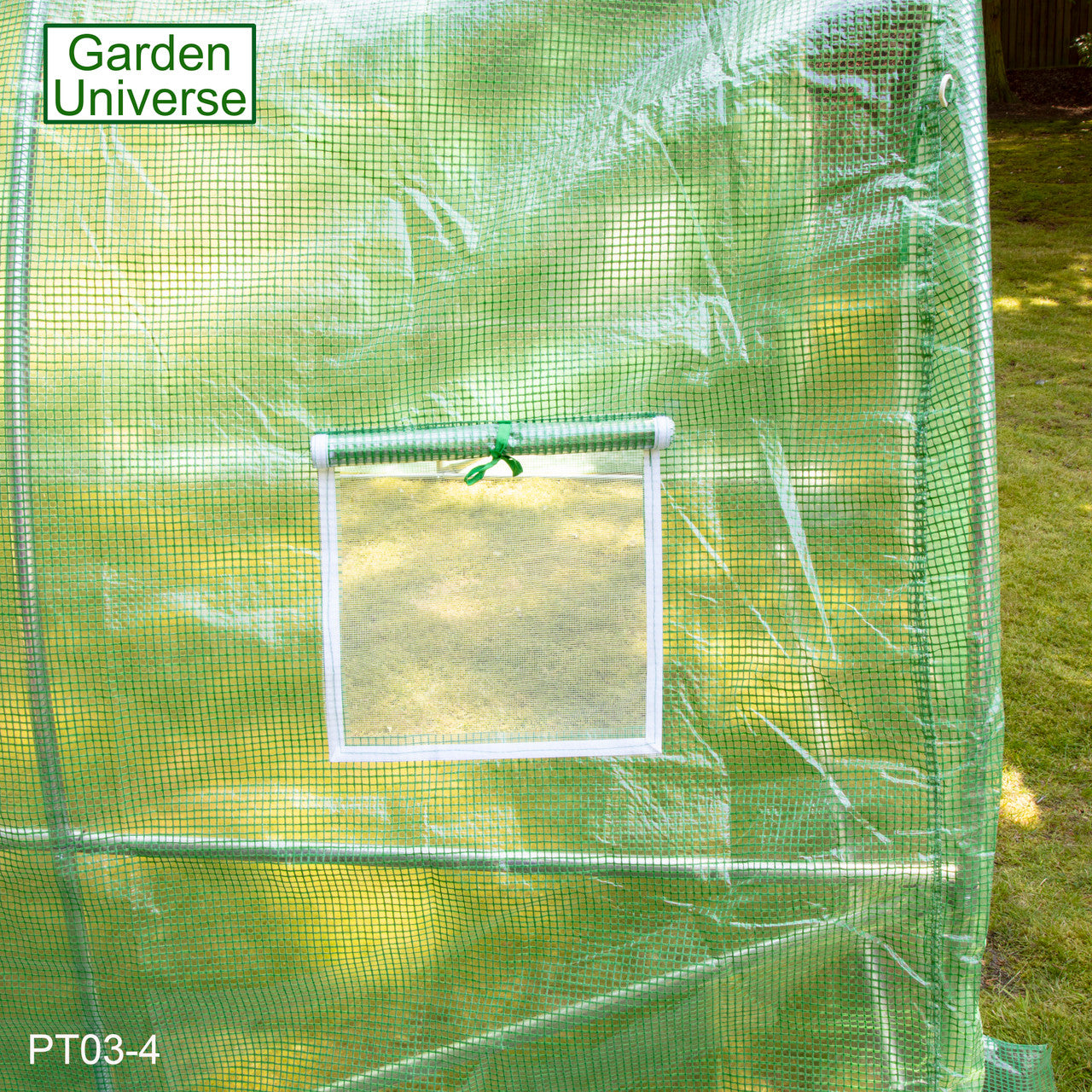 Polytunnel 3m x 4m with 25mm Galvanised Steel Frame PT03-4