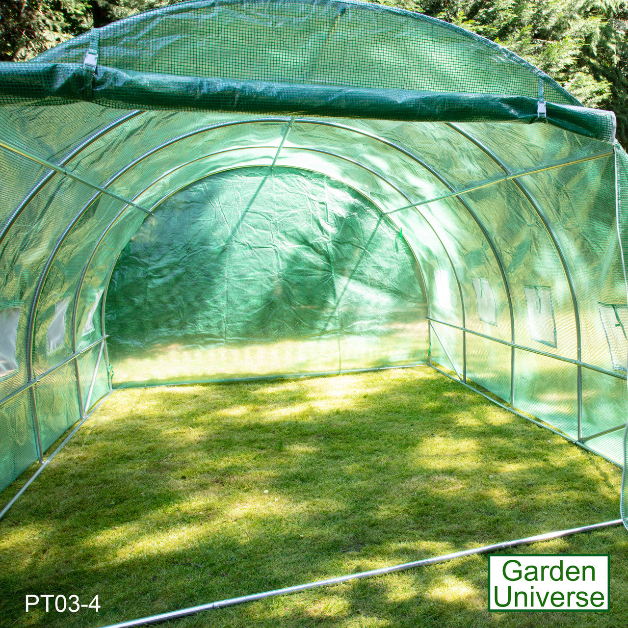 Polytunnel 3m x 4m with 25mm Galvanised Steel Frame PT03-4