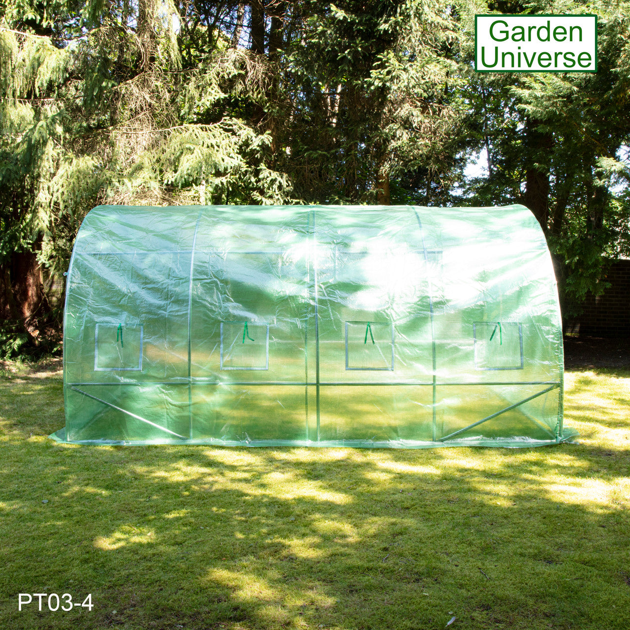 Polytunnel 3m x 4m with 25mm Galvanised Steel Frame PT03-4