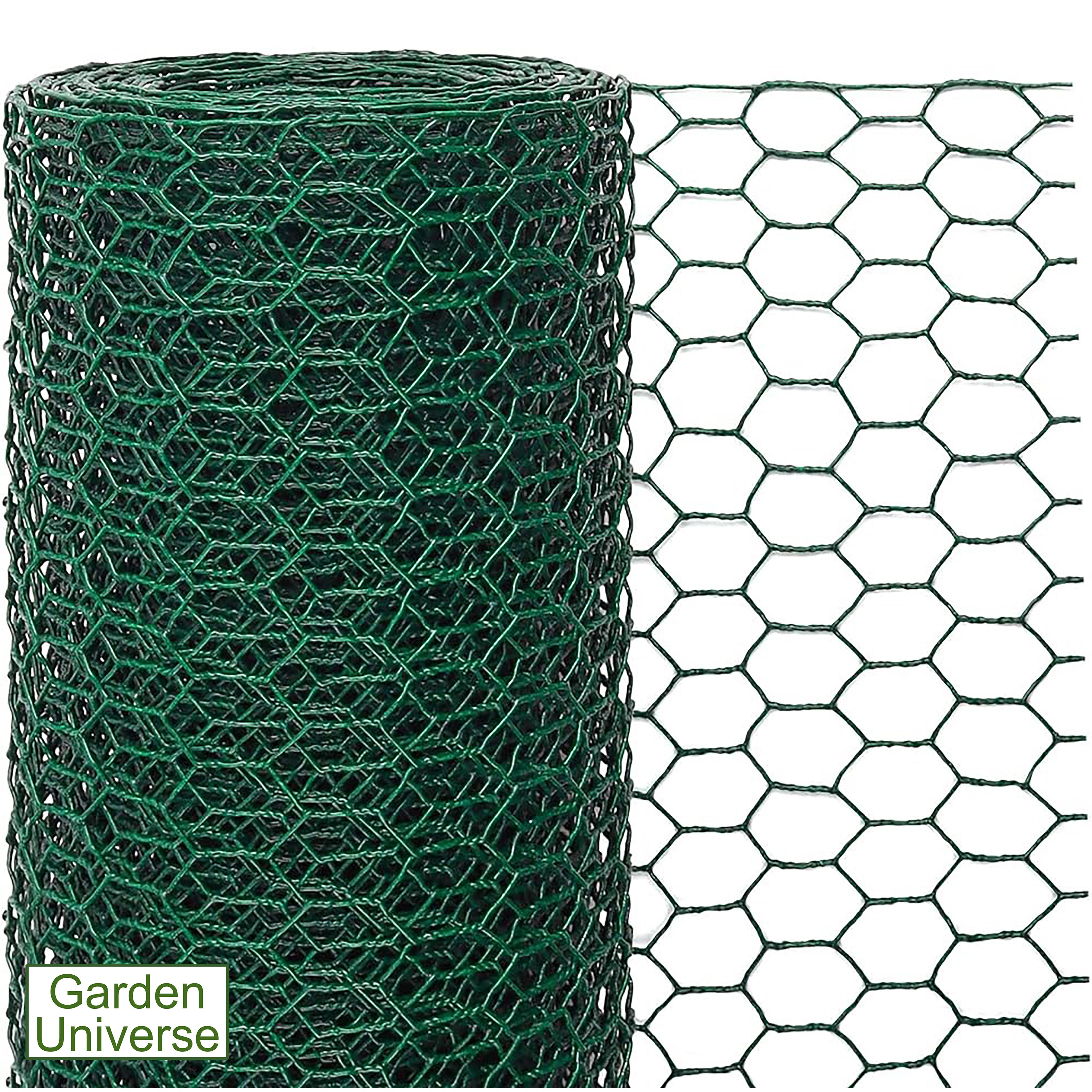 Chicken Wire PVC Coated Green W 60cm x L 10m Fence Aviary W04-1