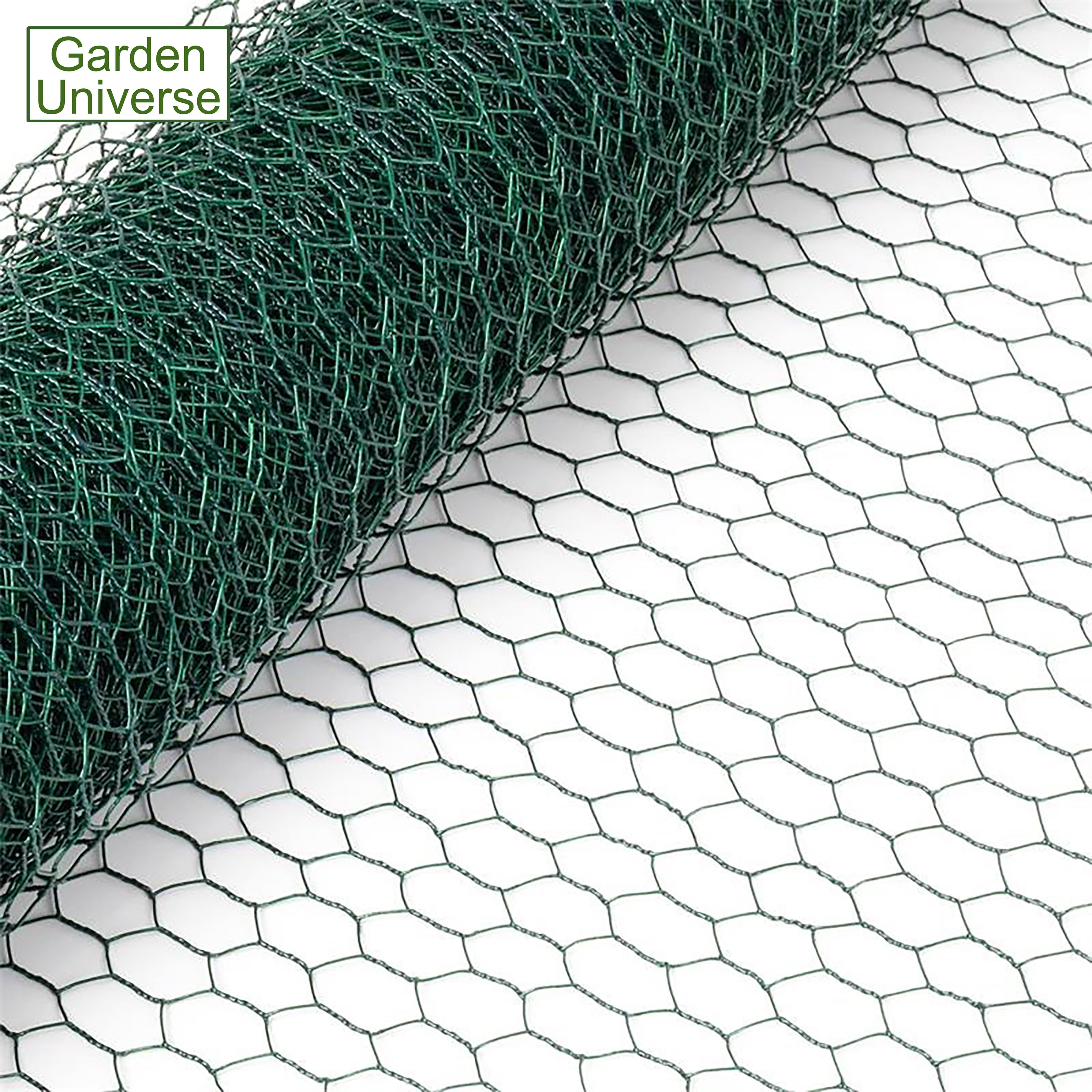 Chicken Wire PVC Coated Green W 60cm x L 10m Fence Aviary W04-1