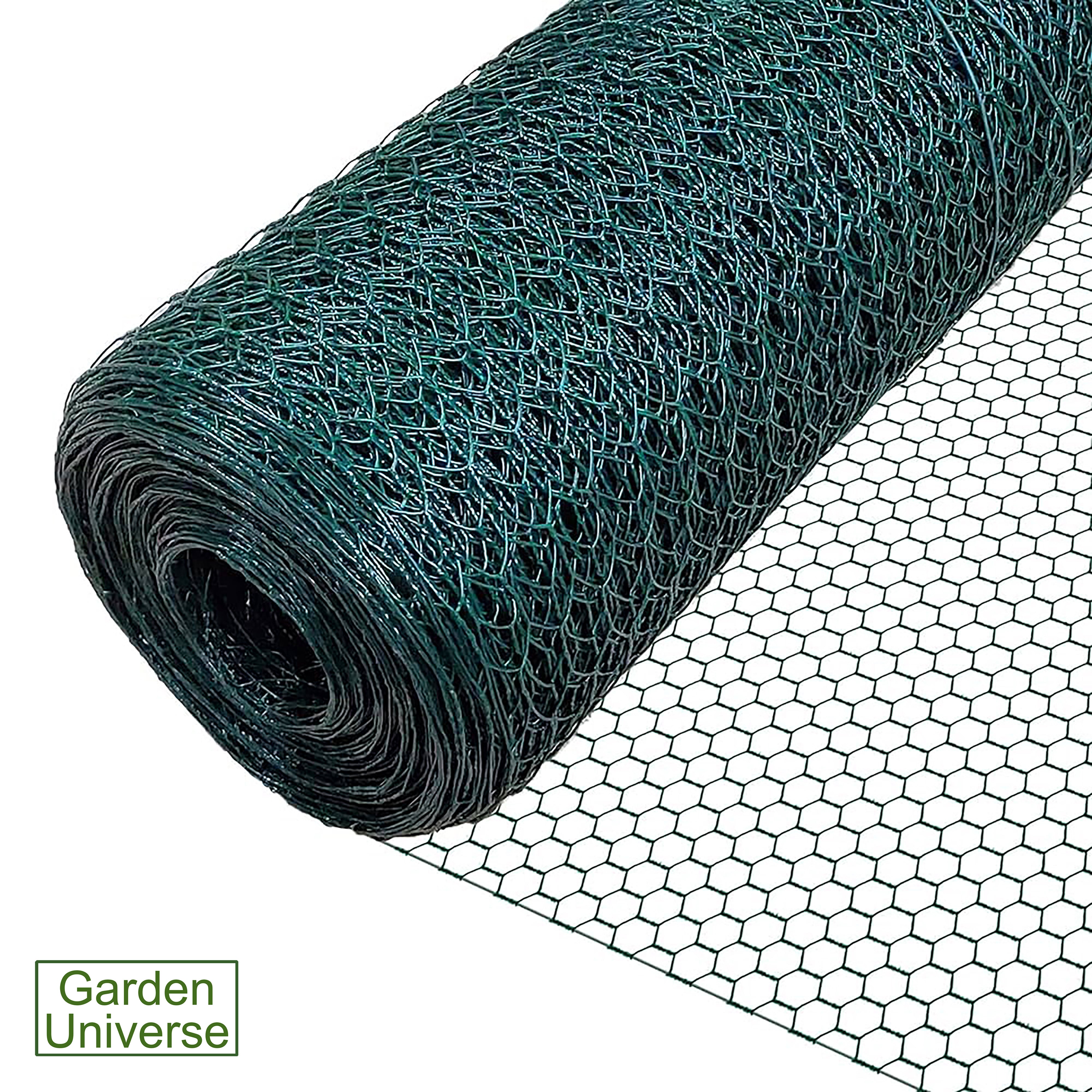 Chicken Wire PVC Coated Green W 120cm x L 10m Fence Aviary W04-13