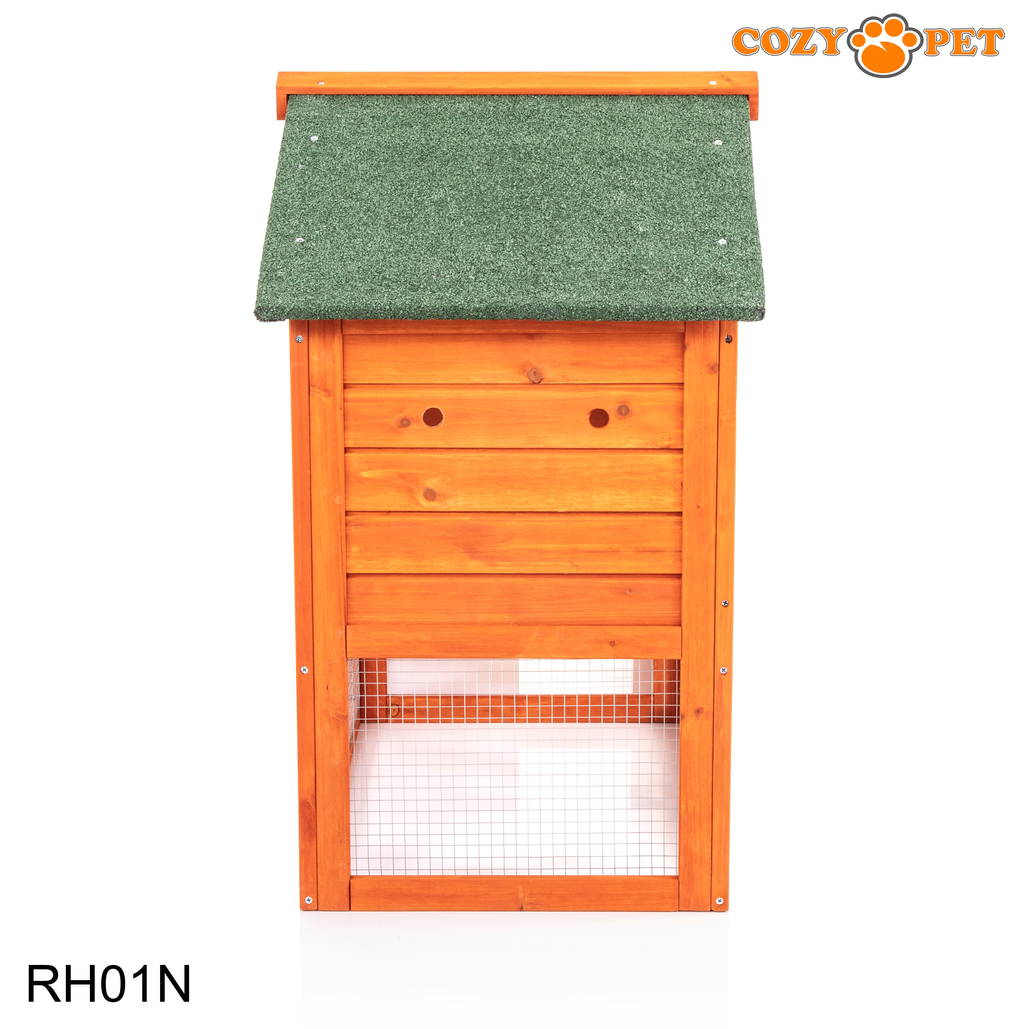 Rabbit Hutch with Run in Natural 148cm Model - RH01N