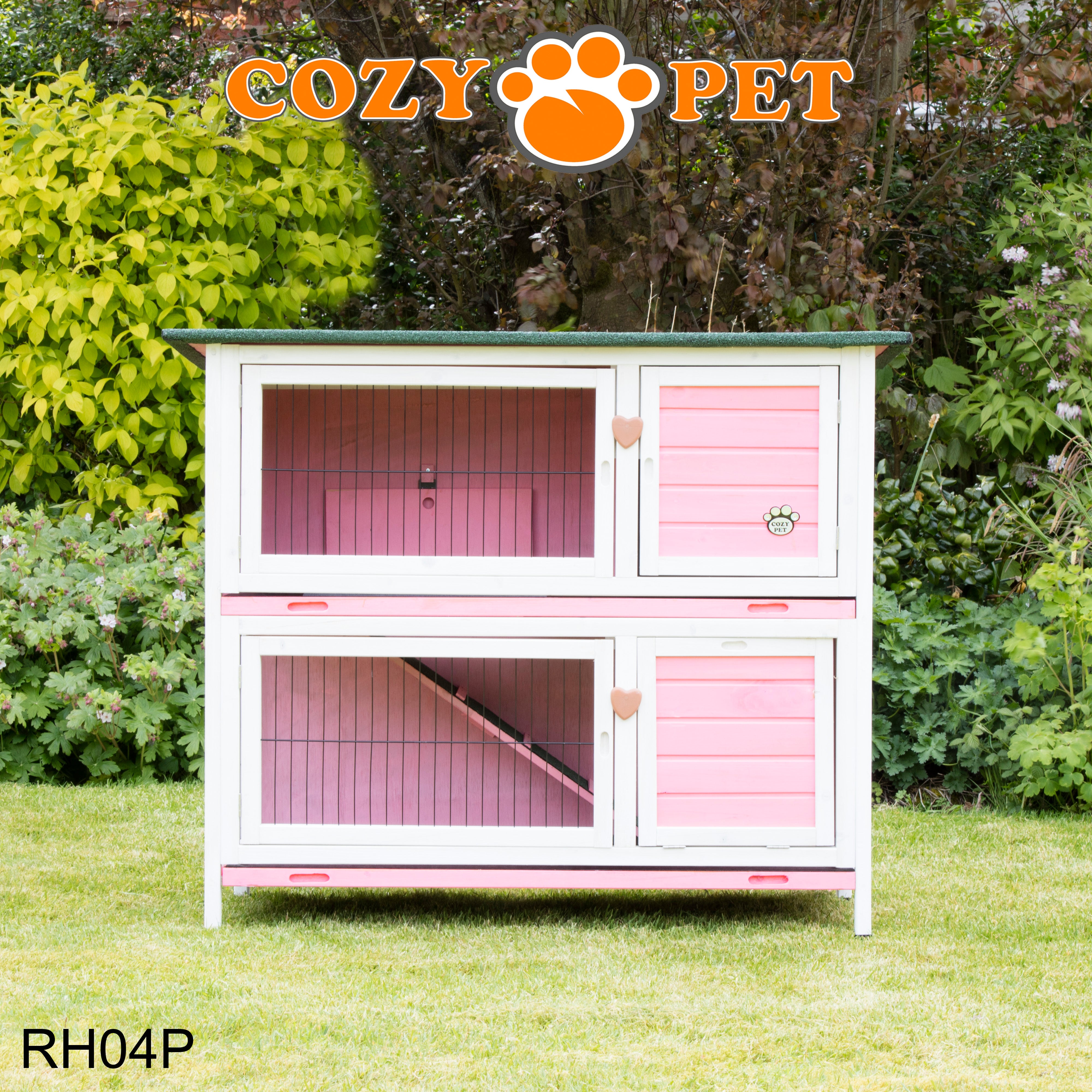 Rabbit Hutch 4ft - Pink - RH04P