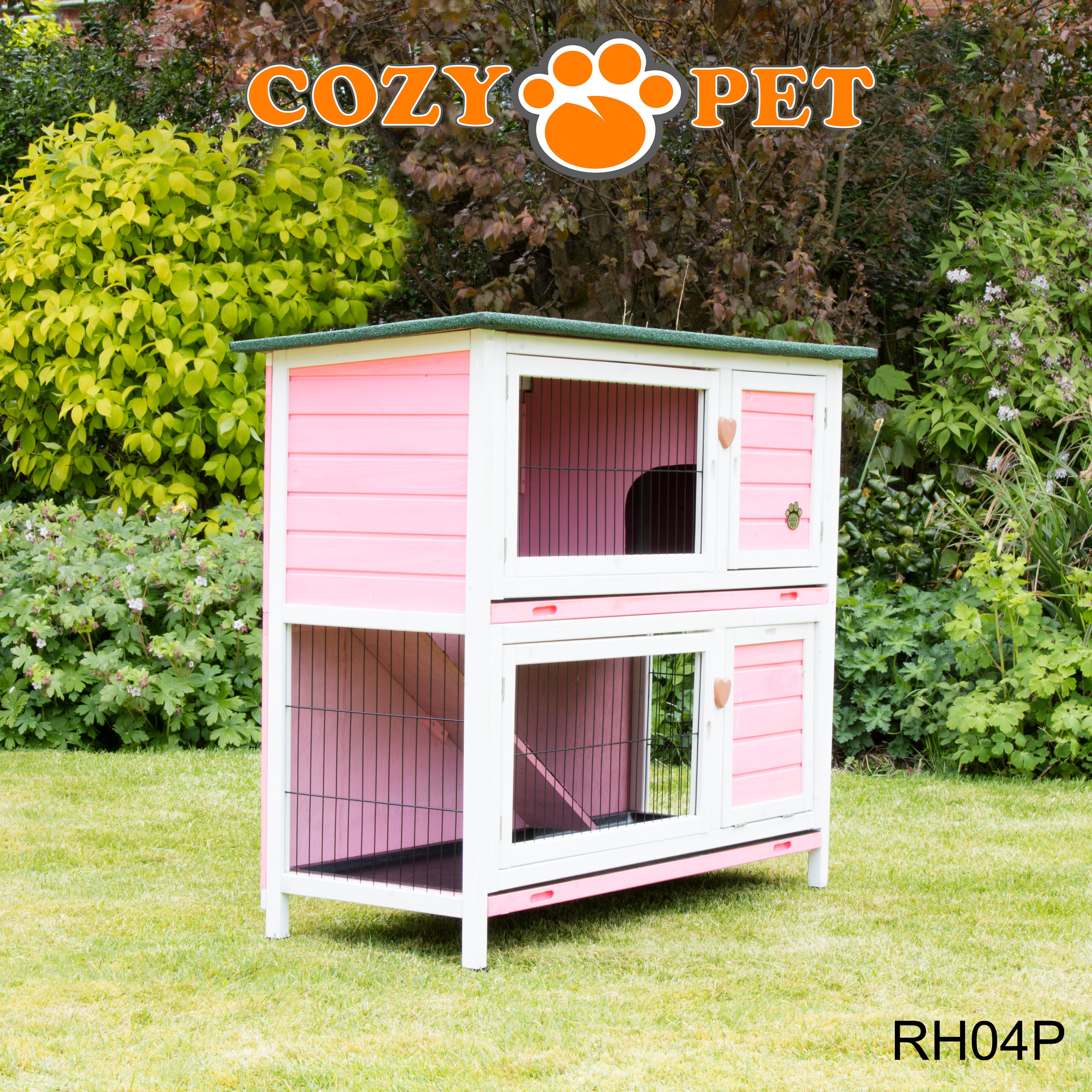 Rabbit Hutch 4ft - Pink - RH04P