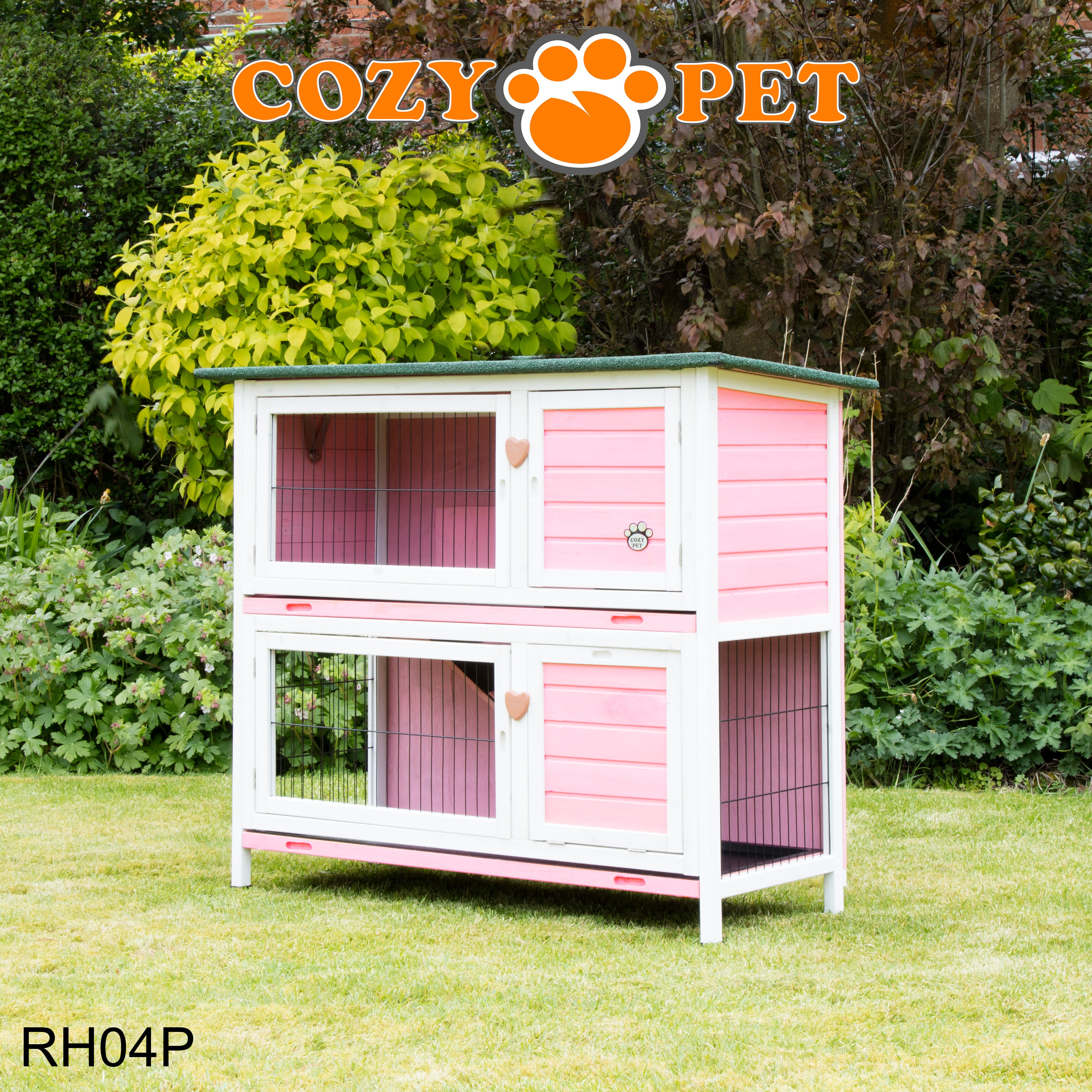 Rabbit Hutch 4ft - Pink - RH04P