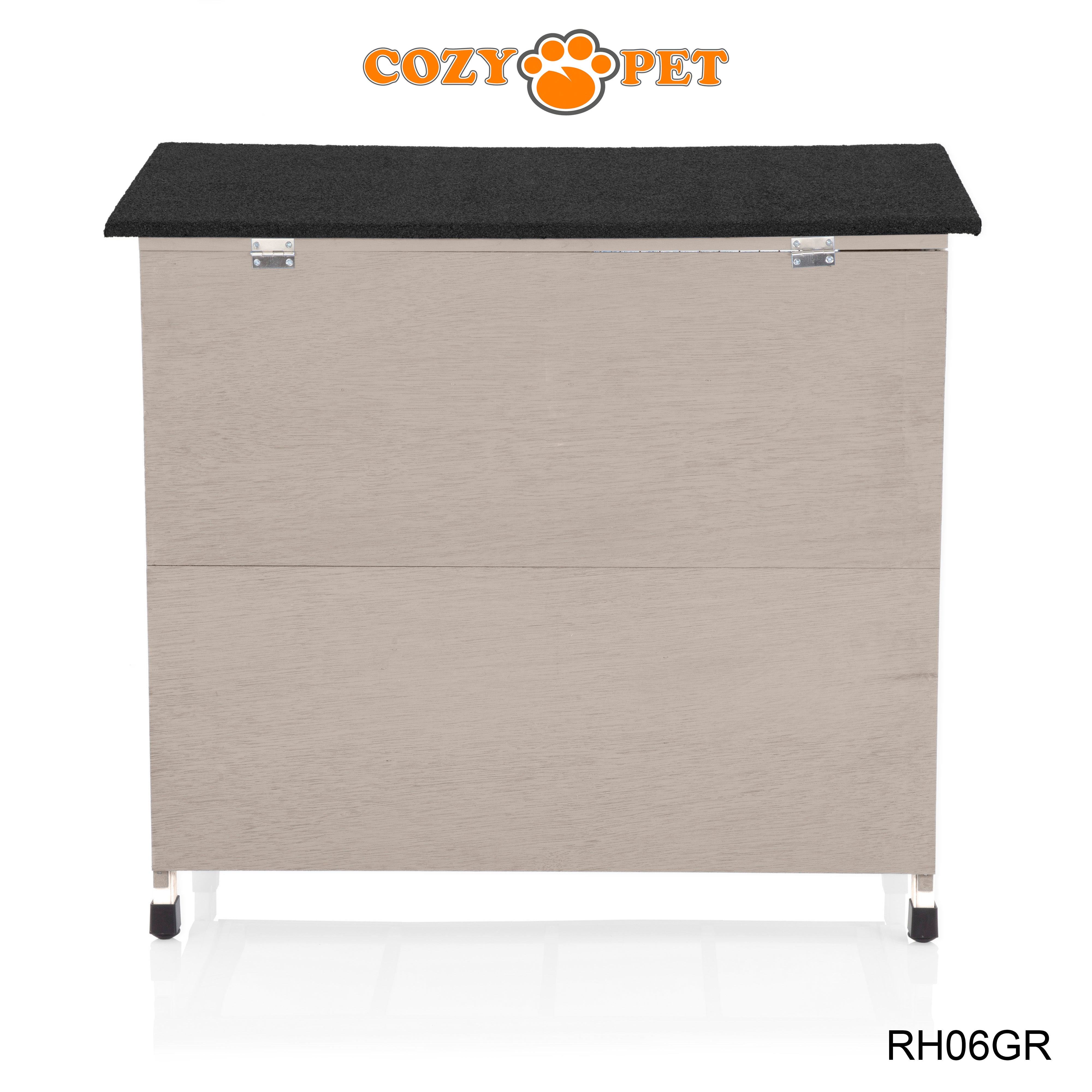 Rabbit Hutch 3ft - Grey and White - RH06GR