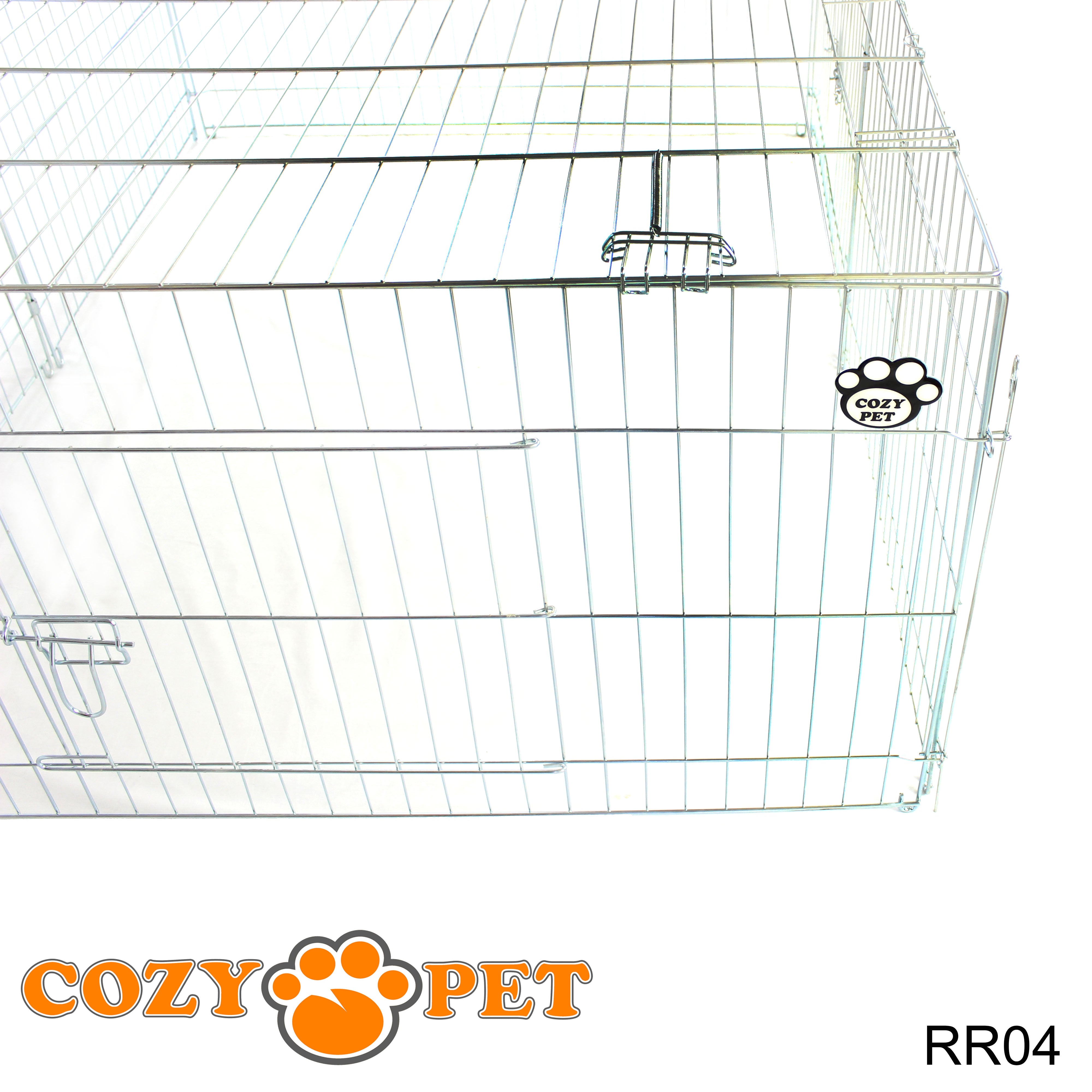 Rabbit Run Galvanised 1.8m Long Rectangular with Sunshade - RR04