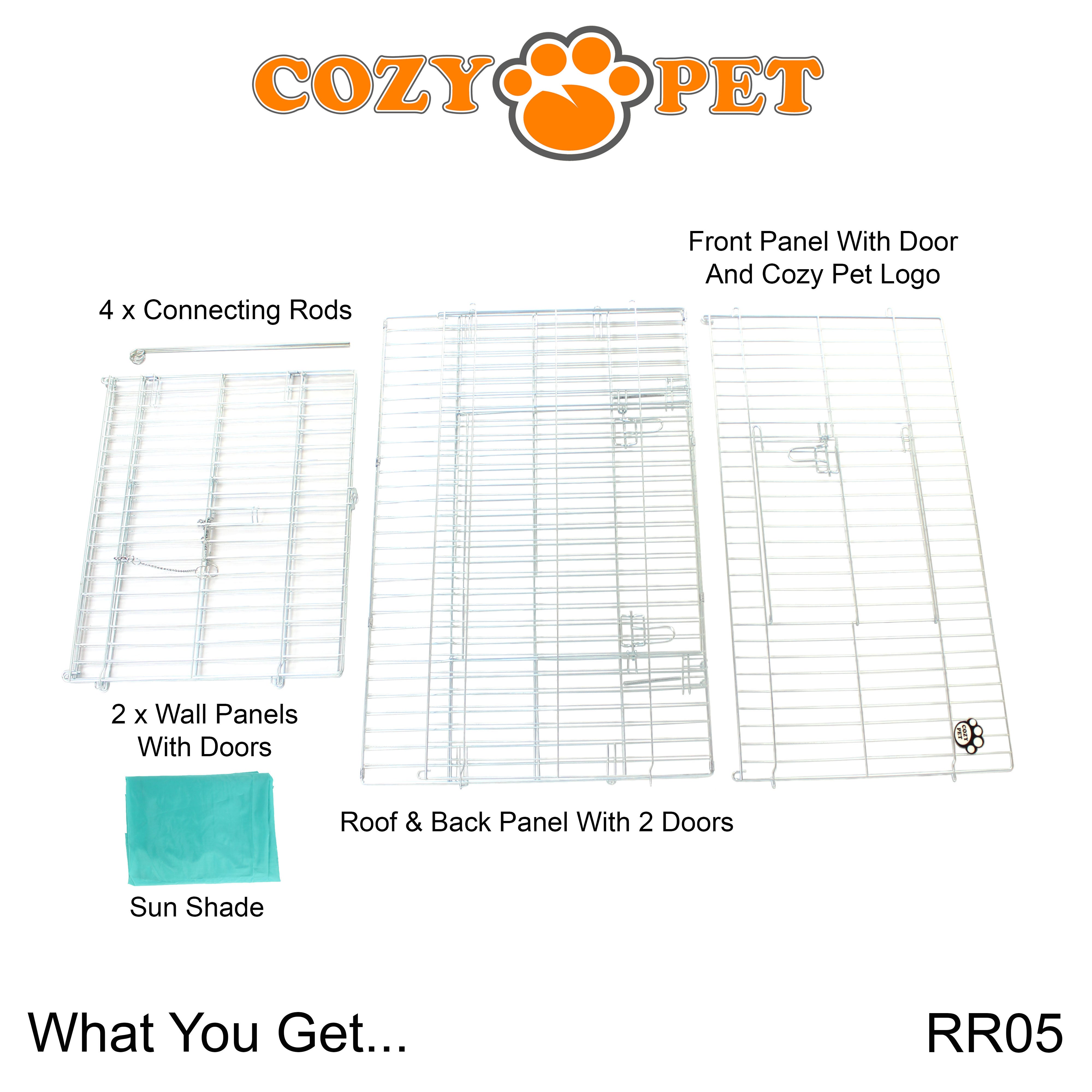 Rabbit Run 2.15m Long Rectangular with Sunshade - RR05
